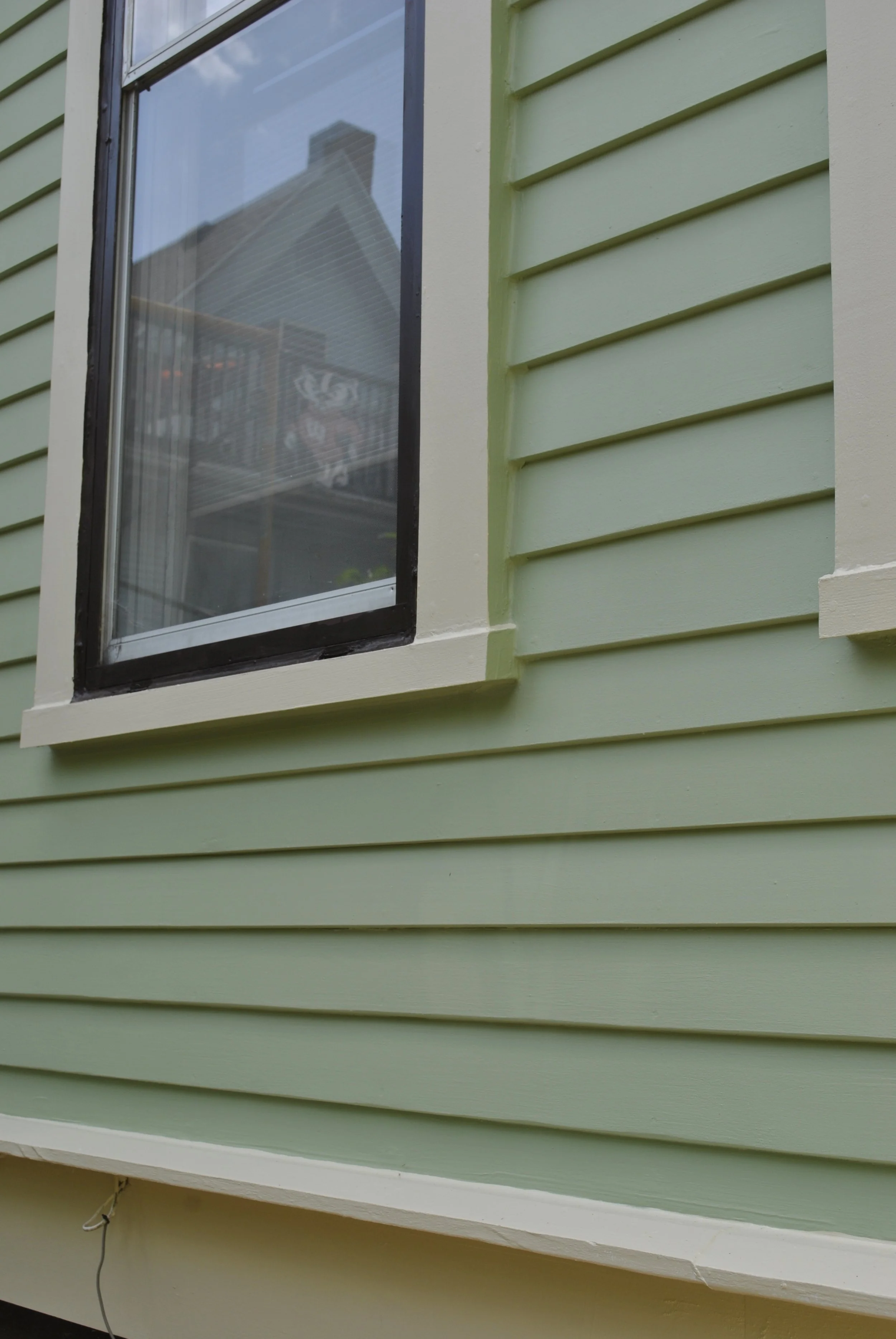 Another view of the relatively massive sill and casing.