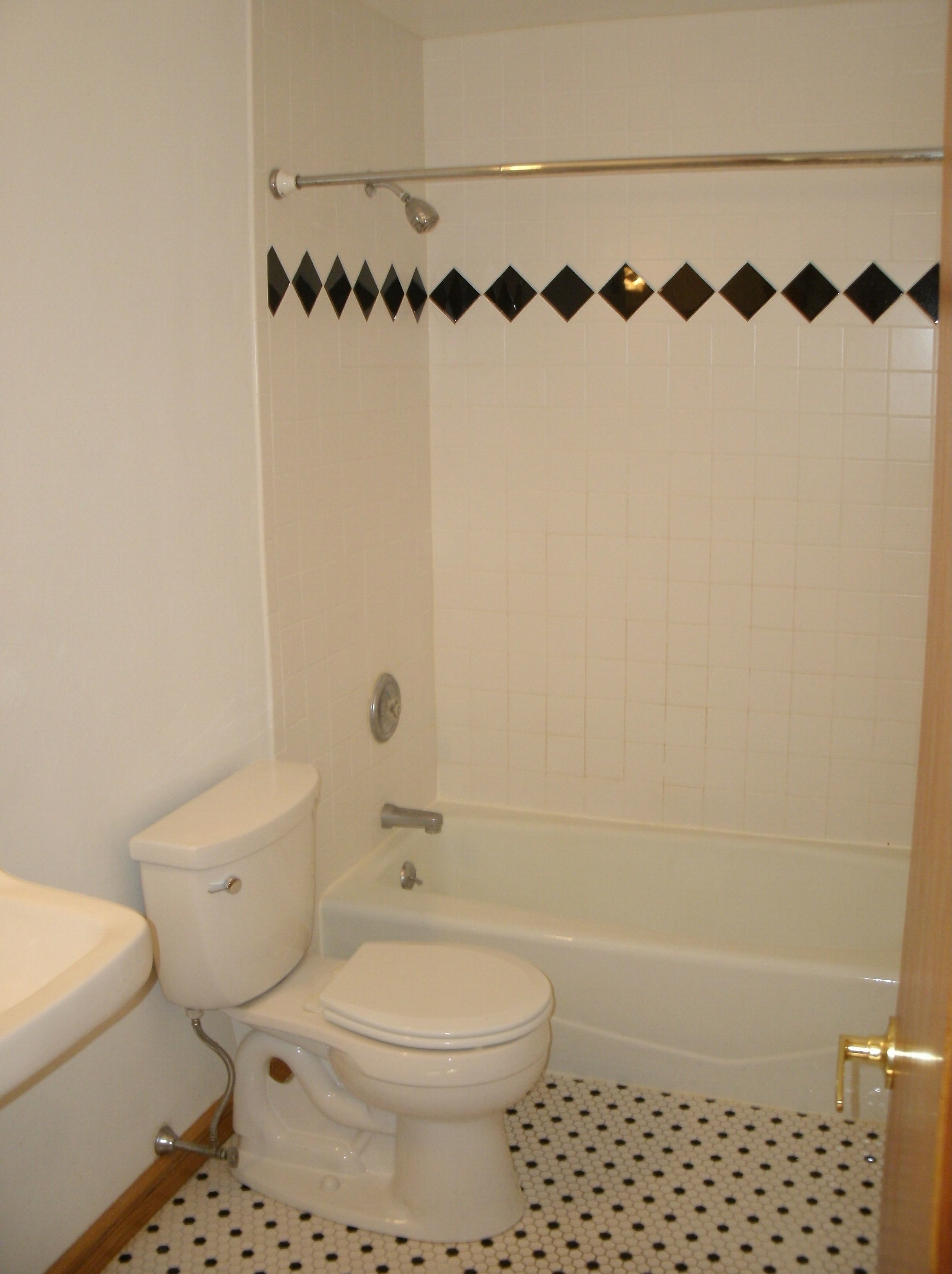 Tub, toilet and floor