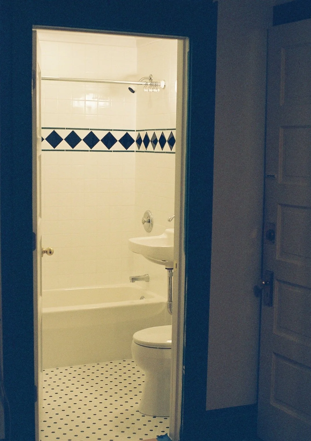 View into the beautiful new bathroom