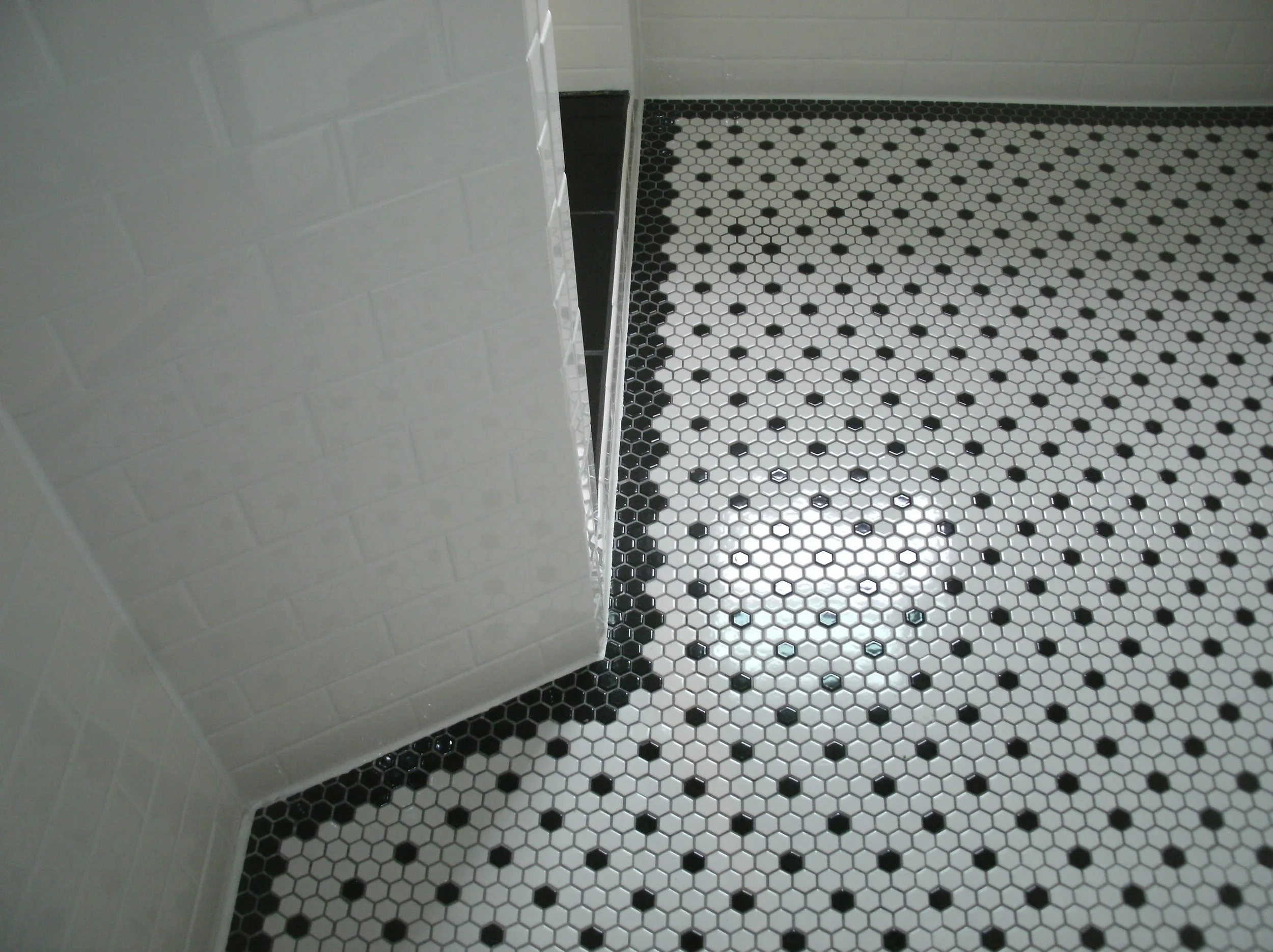 A view toward the shower