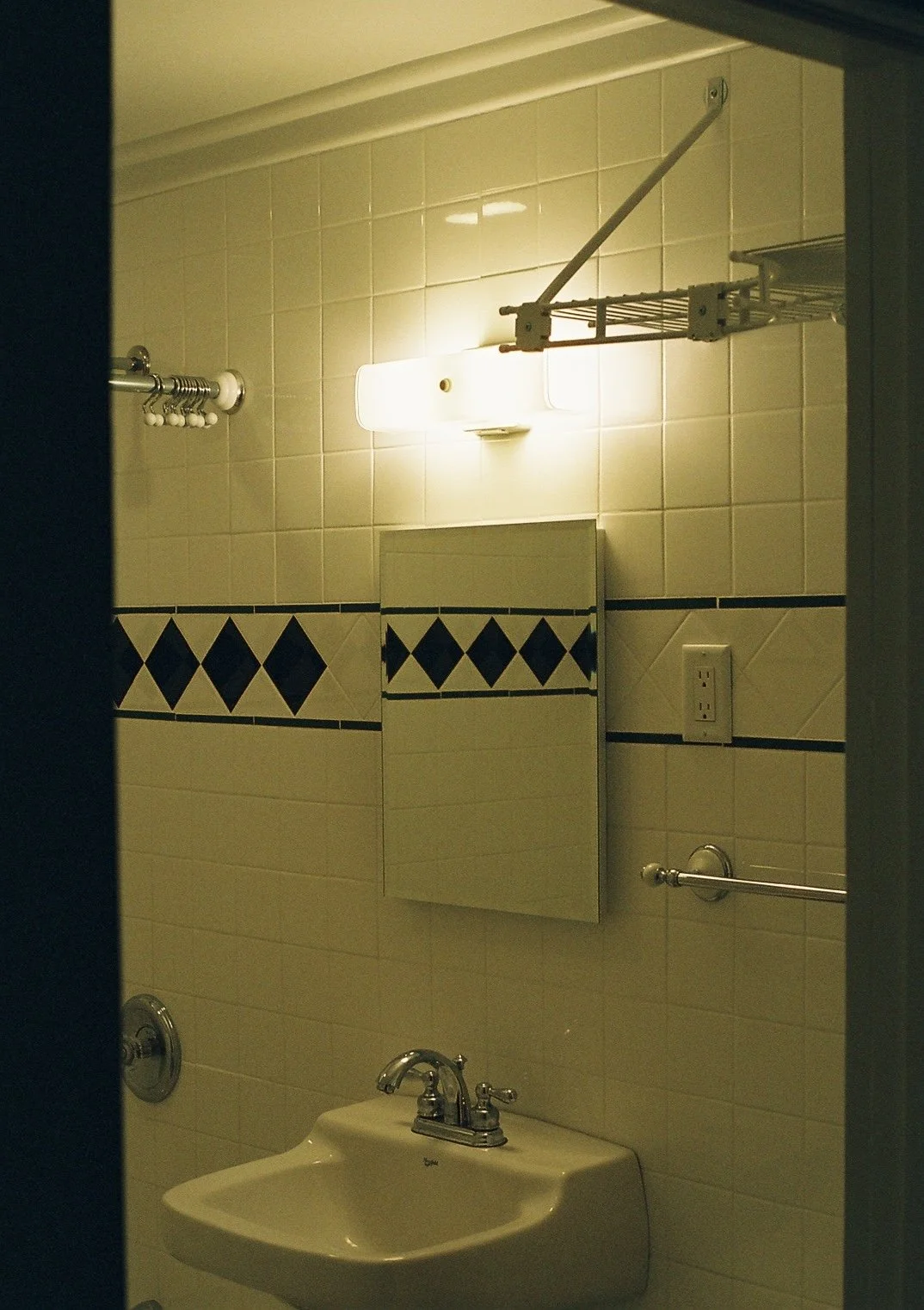 Moodily lit. Note tile color change