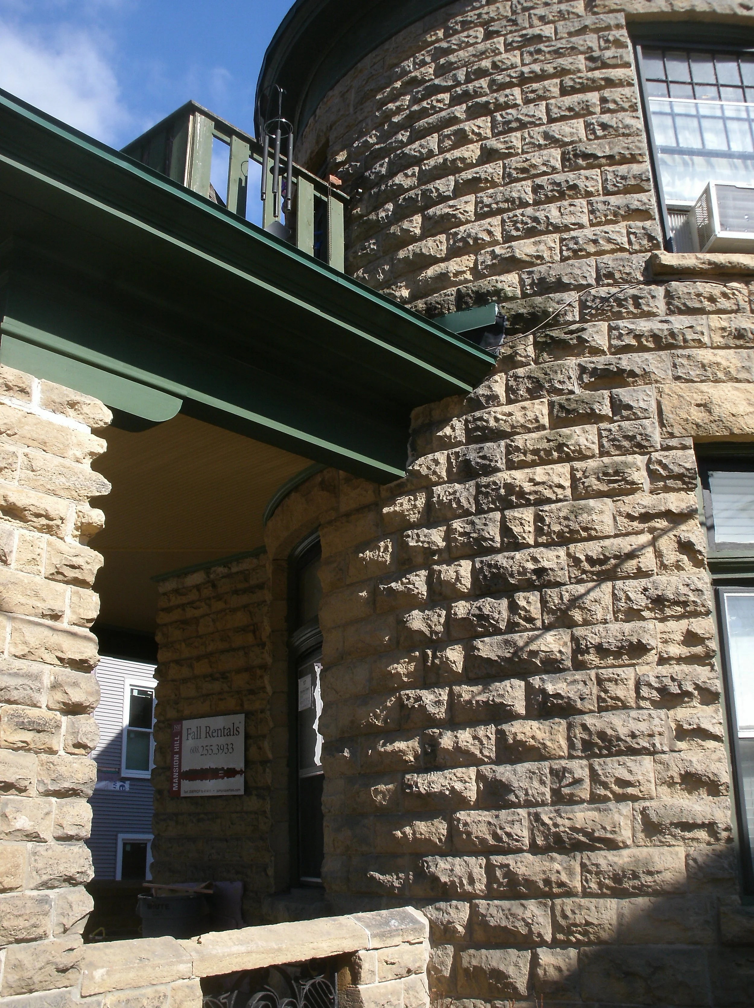 West end painted. I love the scale and grandeur of the porch components. 