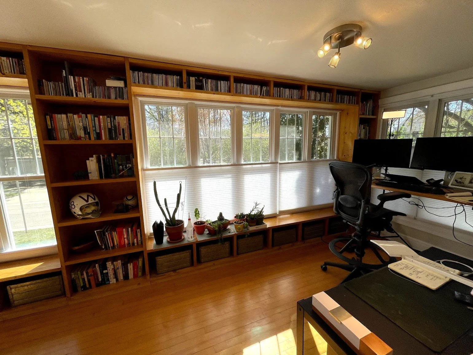 One view of the finished installation with customer moved in