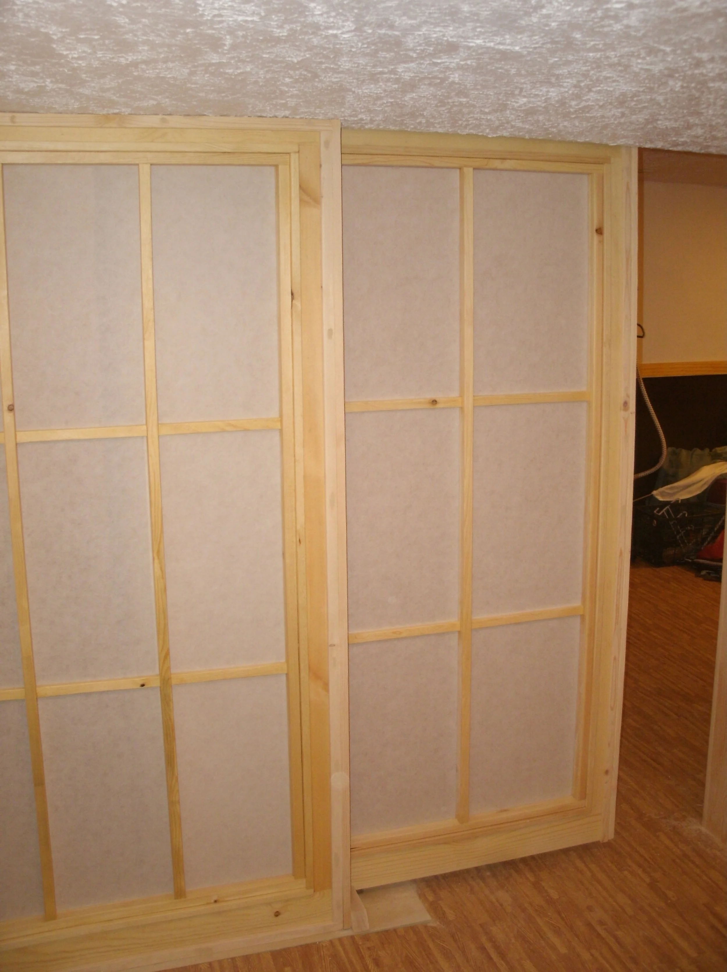 View from inside the room