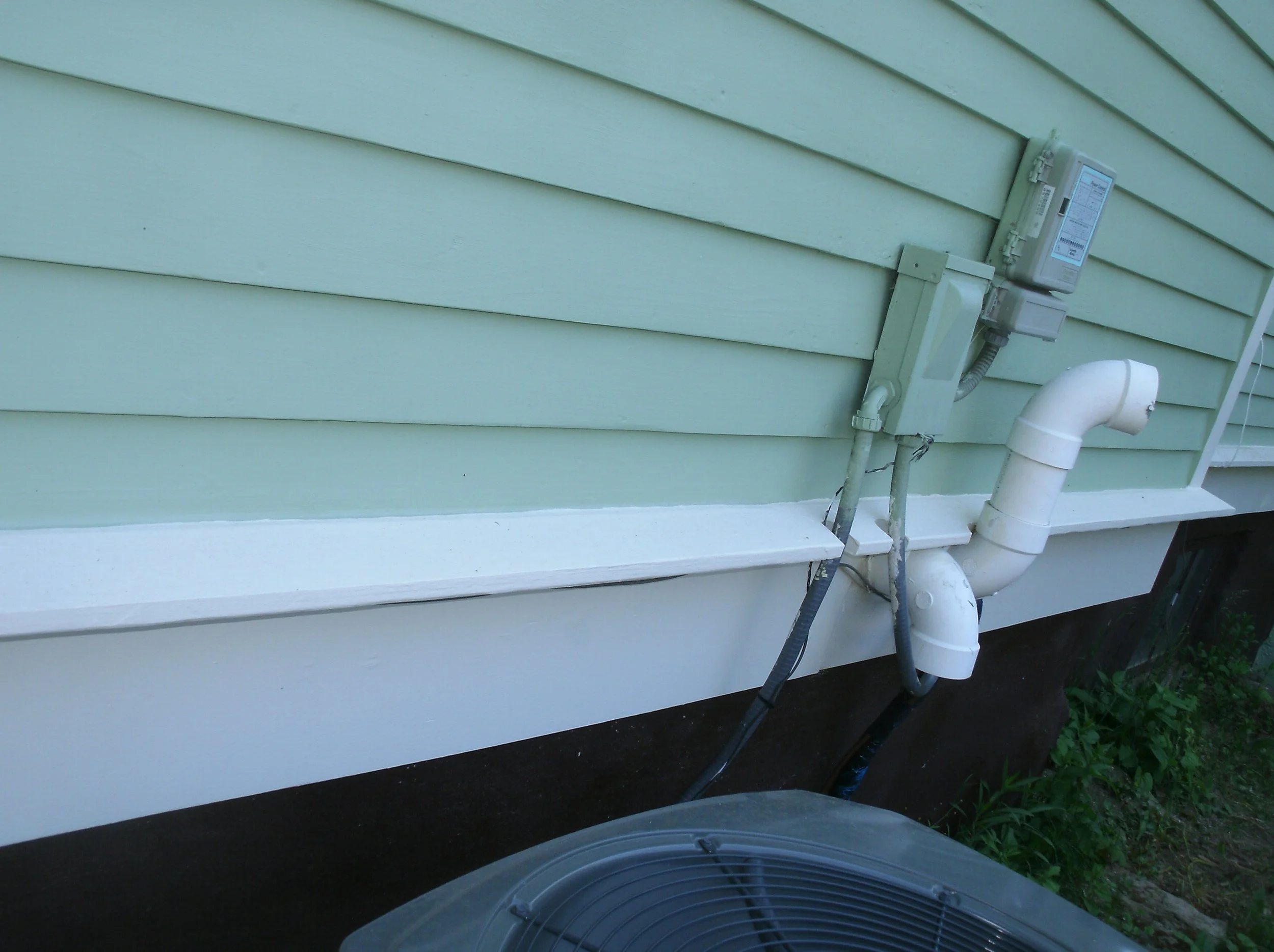 Another view of the new wood primed and painted.