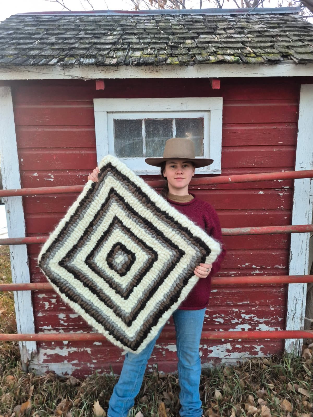 Custom Pony Pulled Wool Pad 26 x 26 — Sleepy Creek Tack
