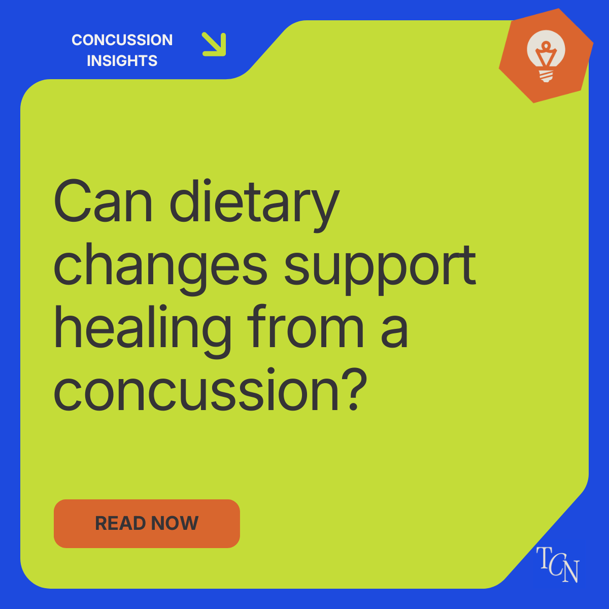 Can dietary changes support healing from a concussion?