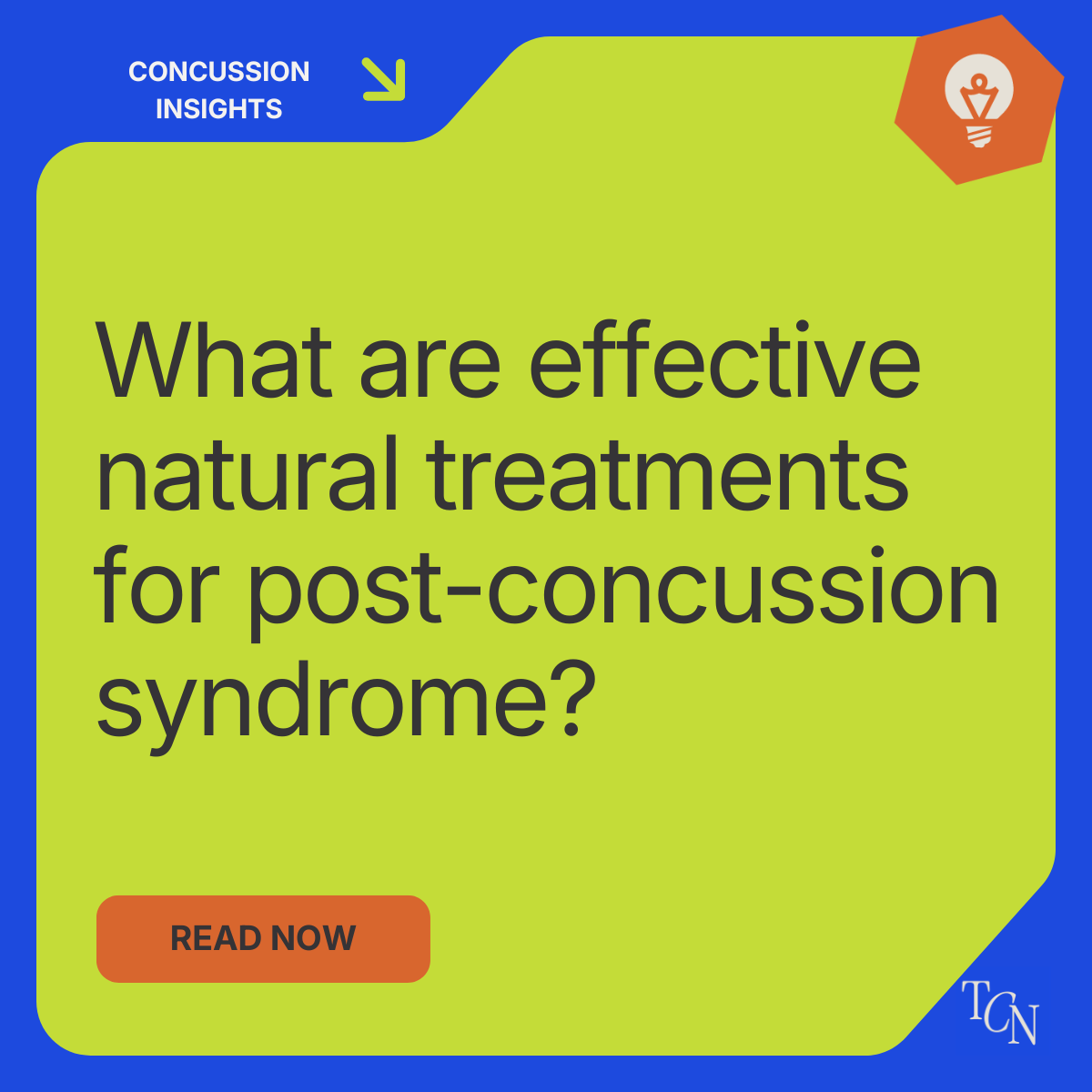 What are effective natural treatments for post-concussion syndrome?