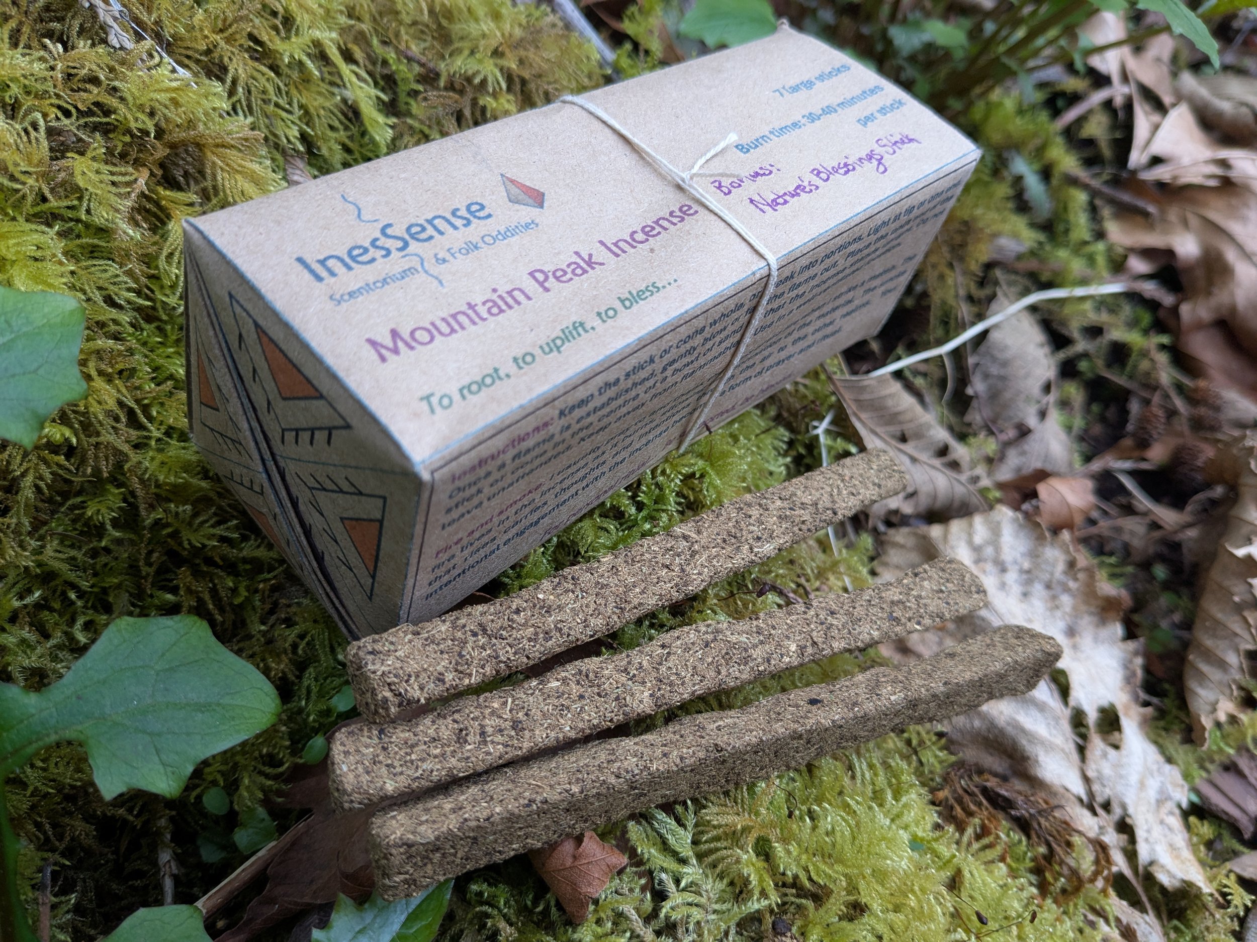 Mountain Peak Incense for personal ritual to clear, to open, to bless.