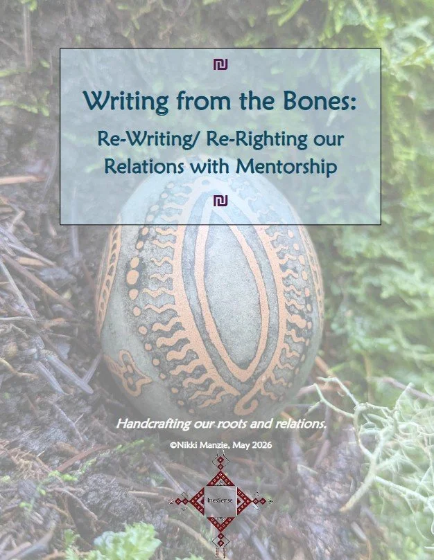 writing from bones with mentorship