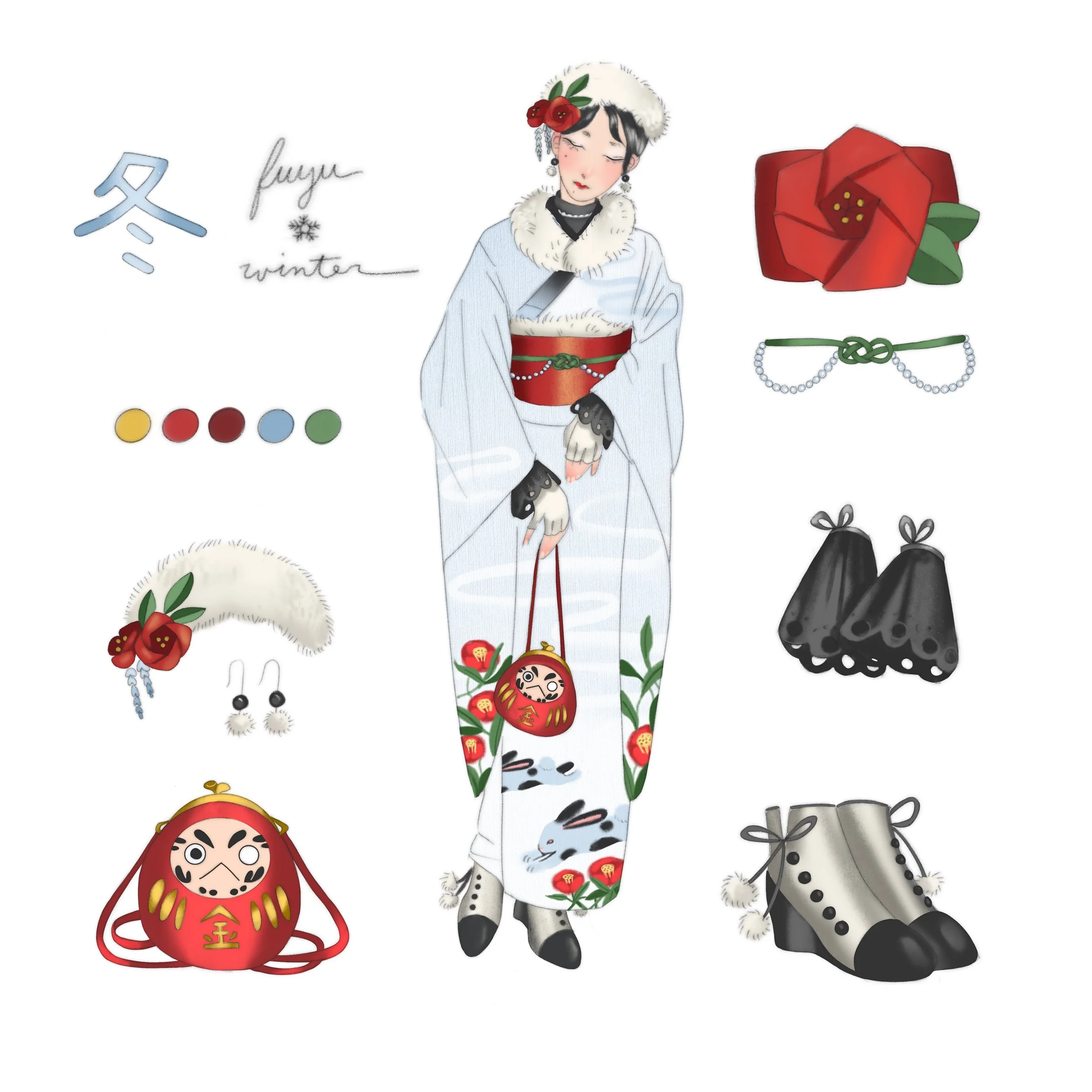 Kimono Series: Winter - Digital 2025