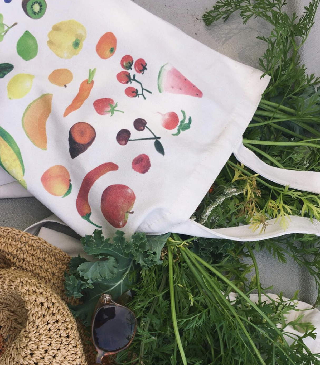Rainbow Fruit and Veggies Tote - 2019