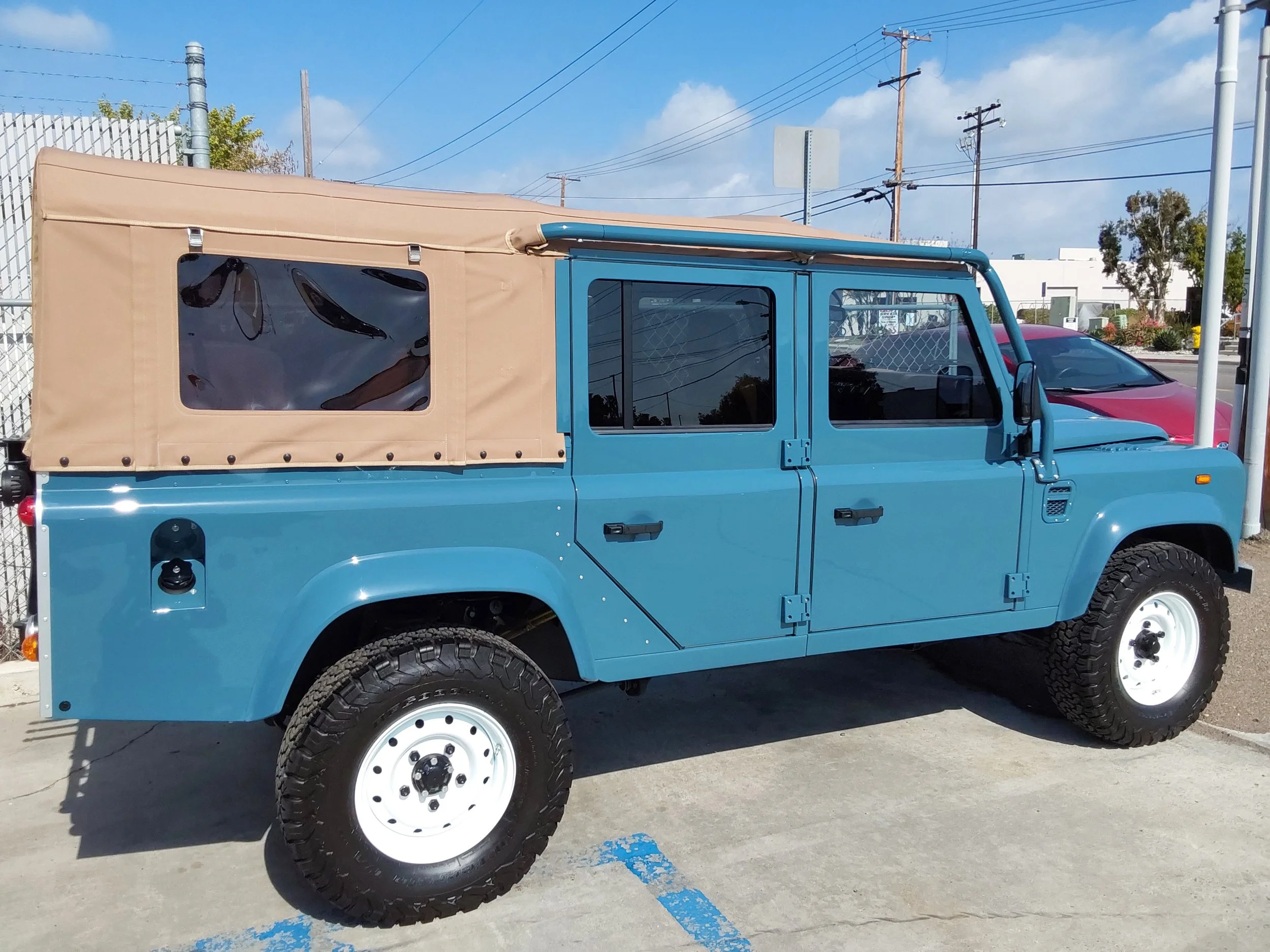 Custom Land Rover Defender by Defender Traders in San Diego.