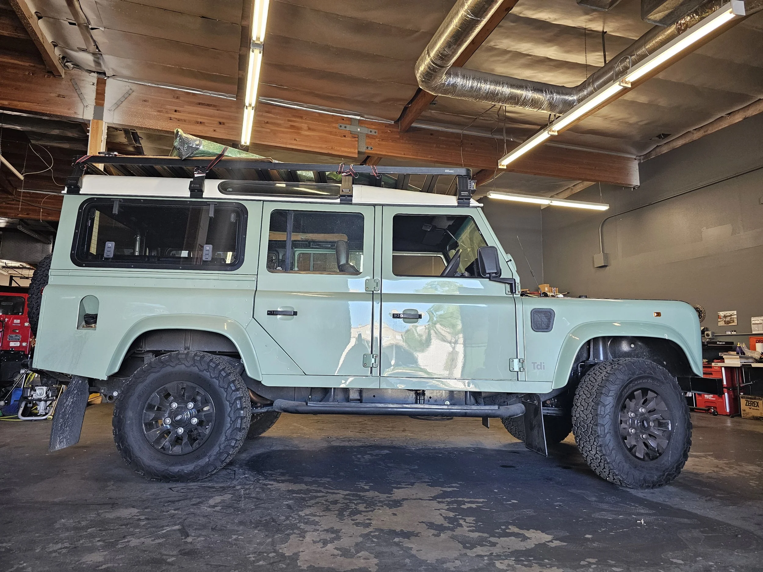 Custom Land Rover Defender by Defender Traders in San Diego.