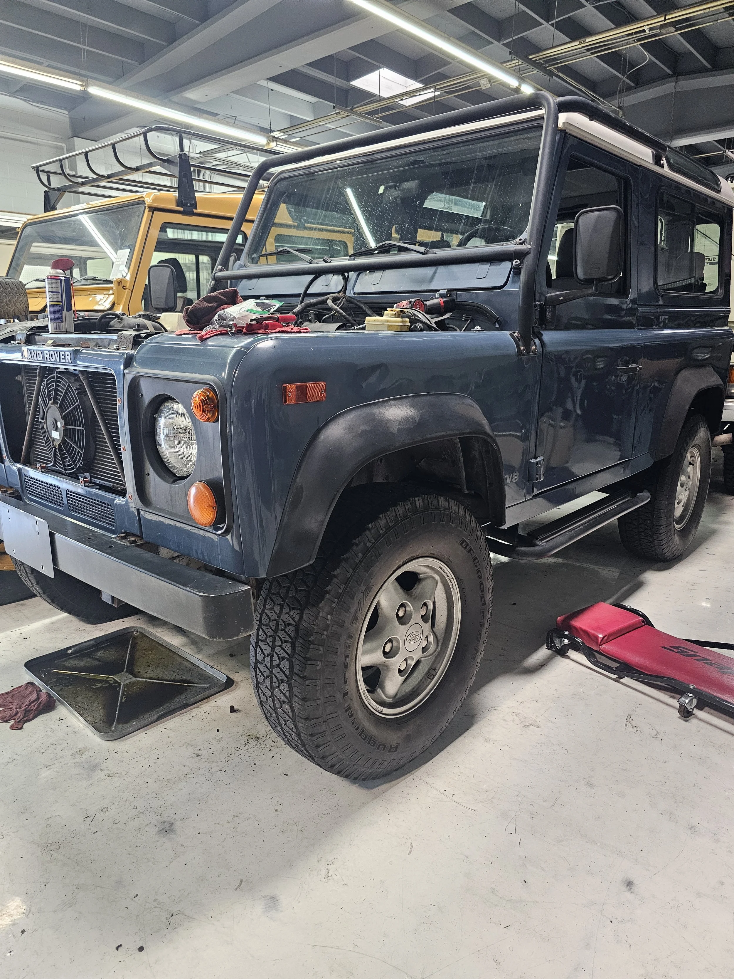 Custom Land Rover Defender by Defender Traders in San Diego.