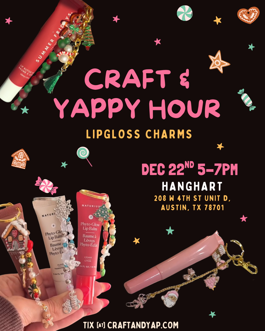 Craft & Yappy Hour : Lipgloss Charms