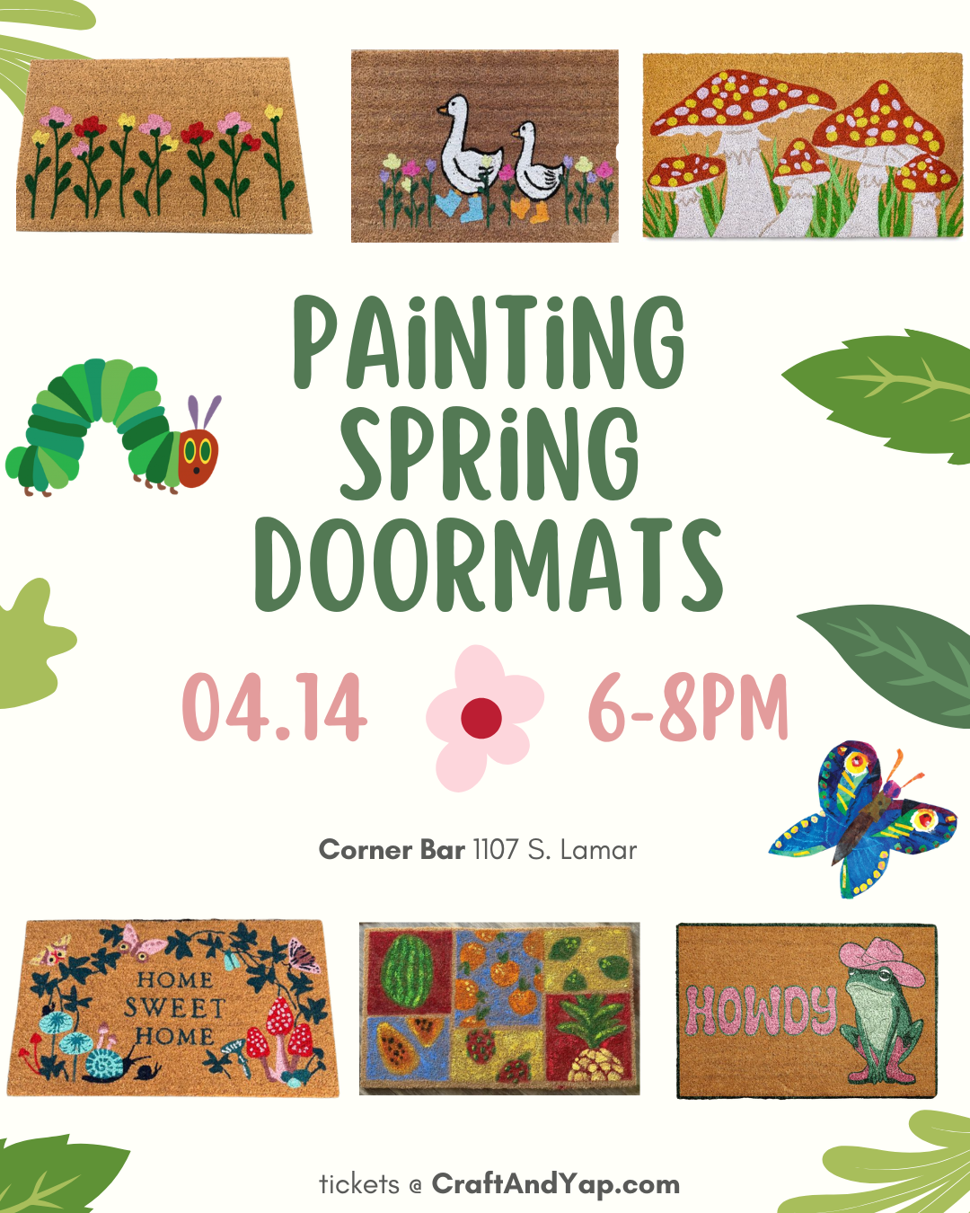 Painting Spring Doormats