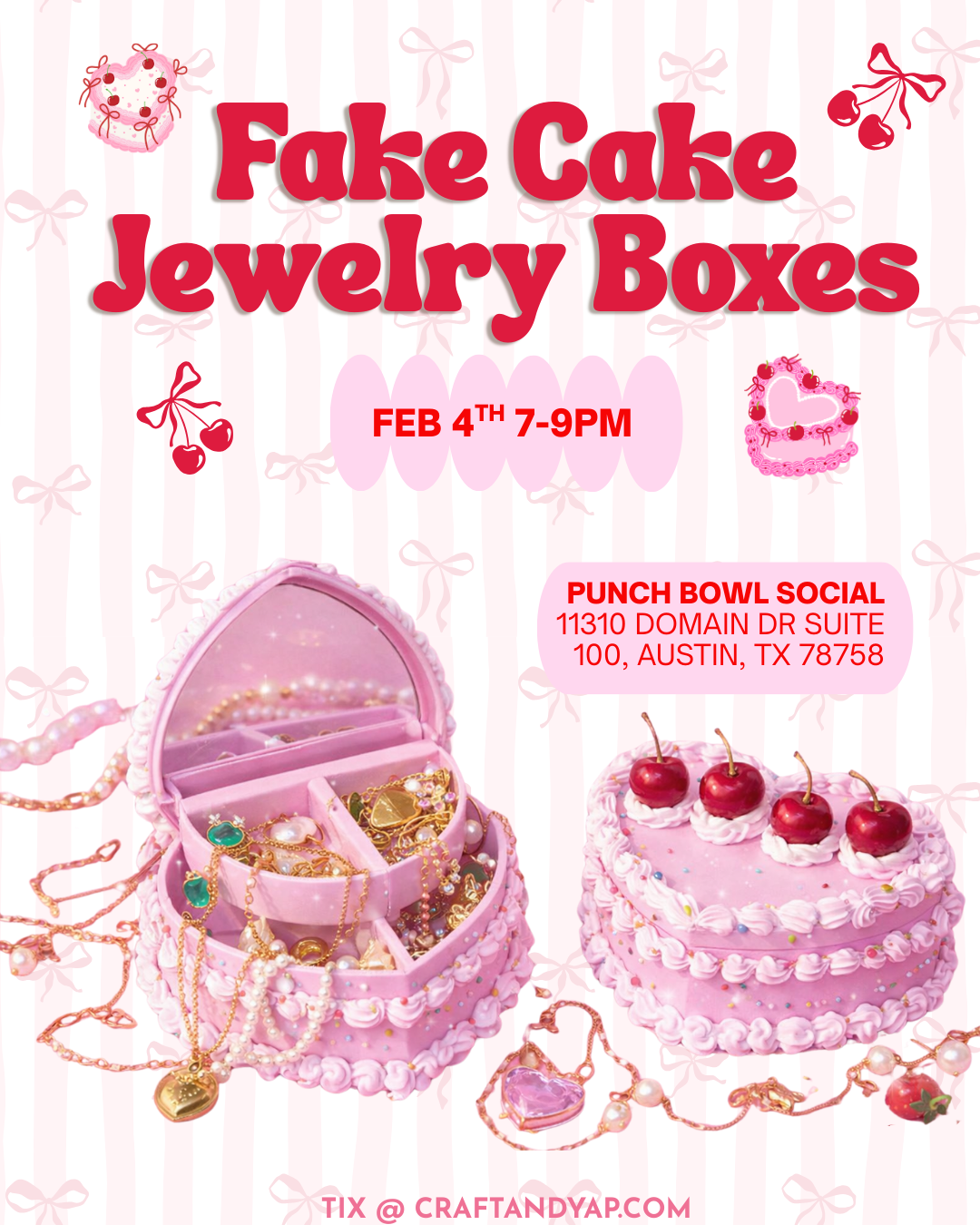 fake cake jewlery box