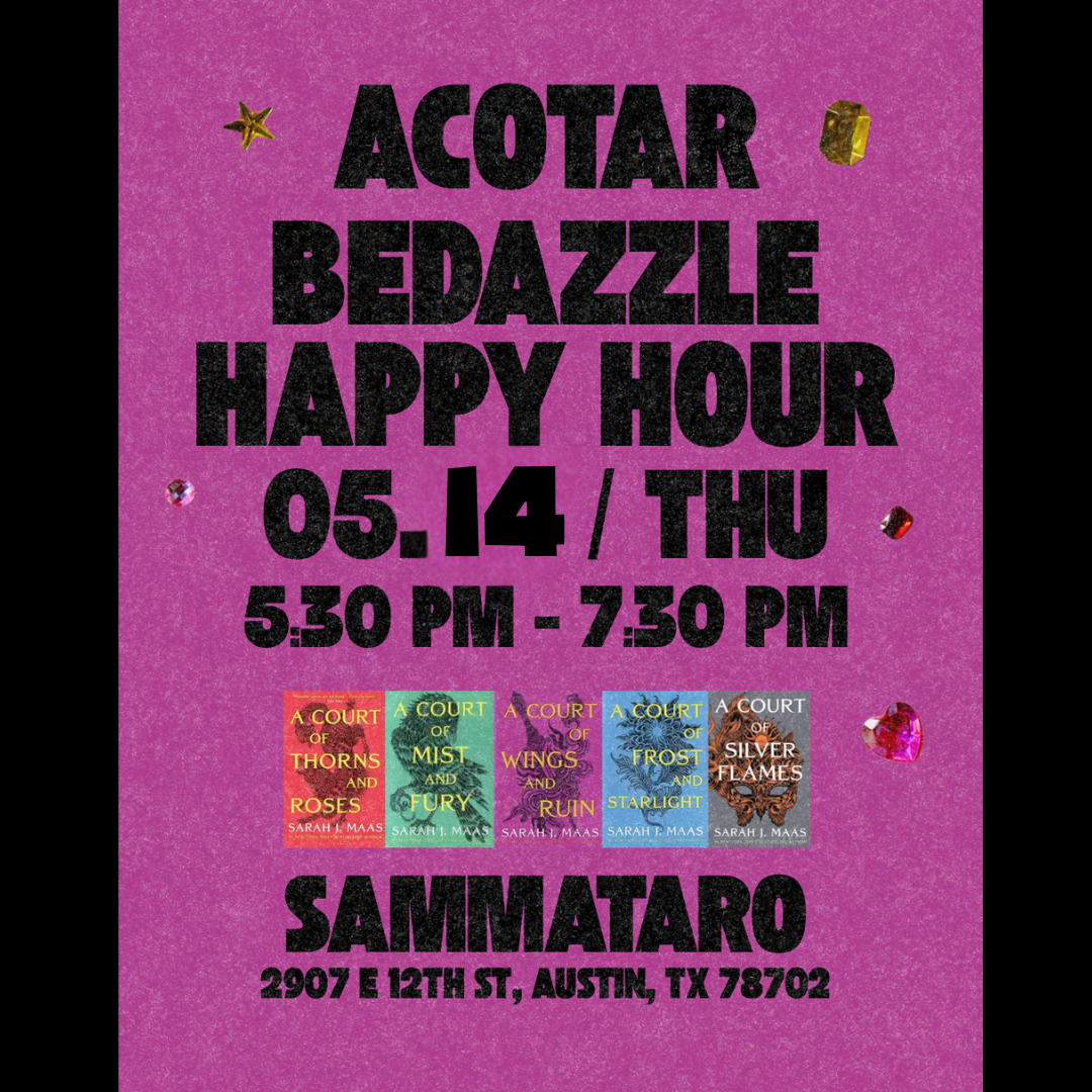 ACOTAR bedazzle happy hour w/ YLBC