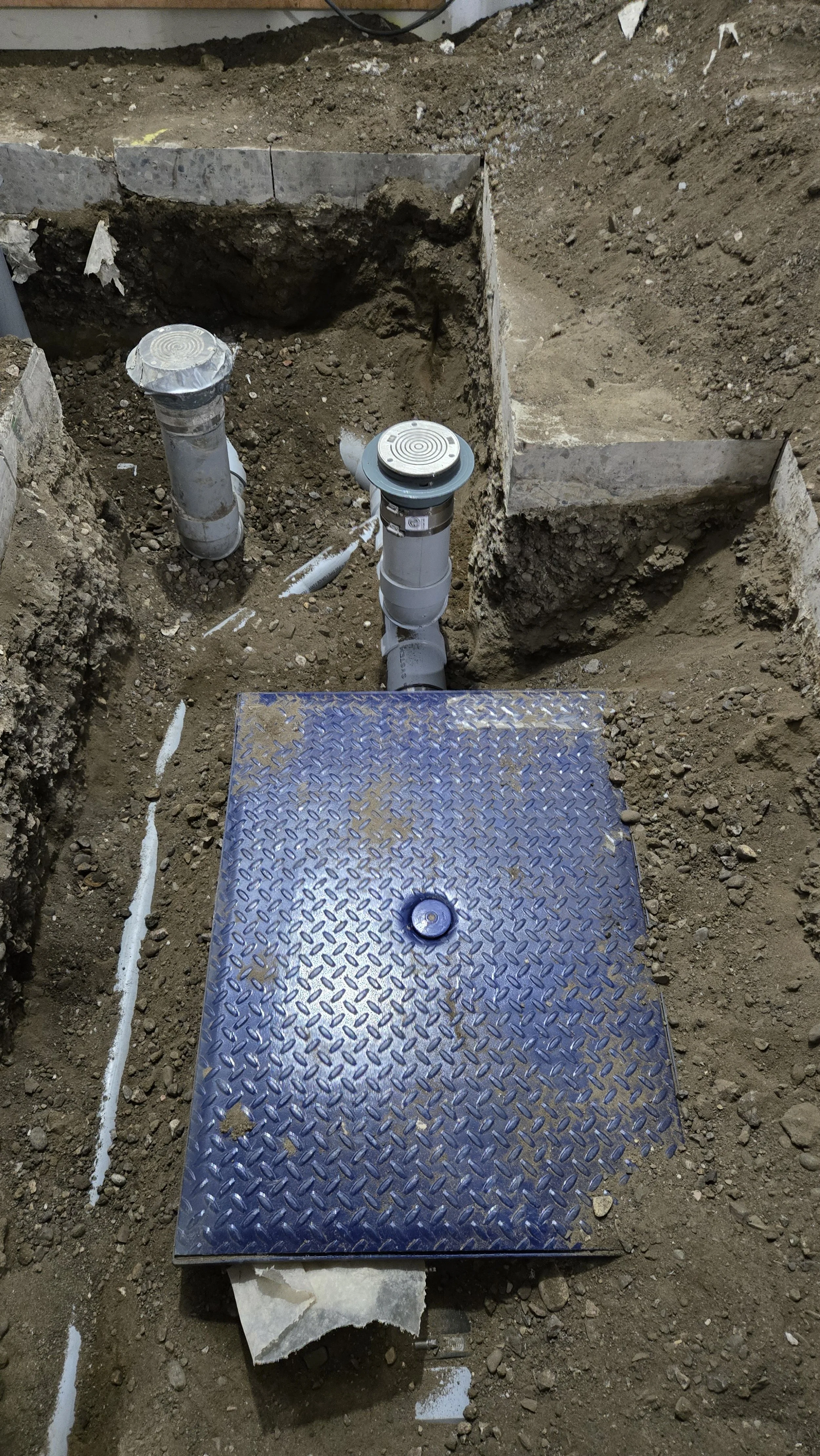 Underground plumbing installed at Purdy's Chocolate in Medicine Hat