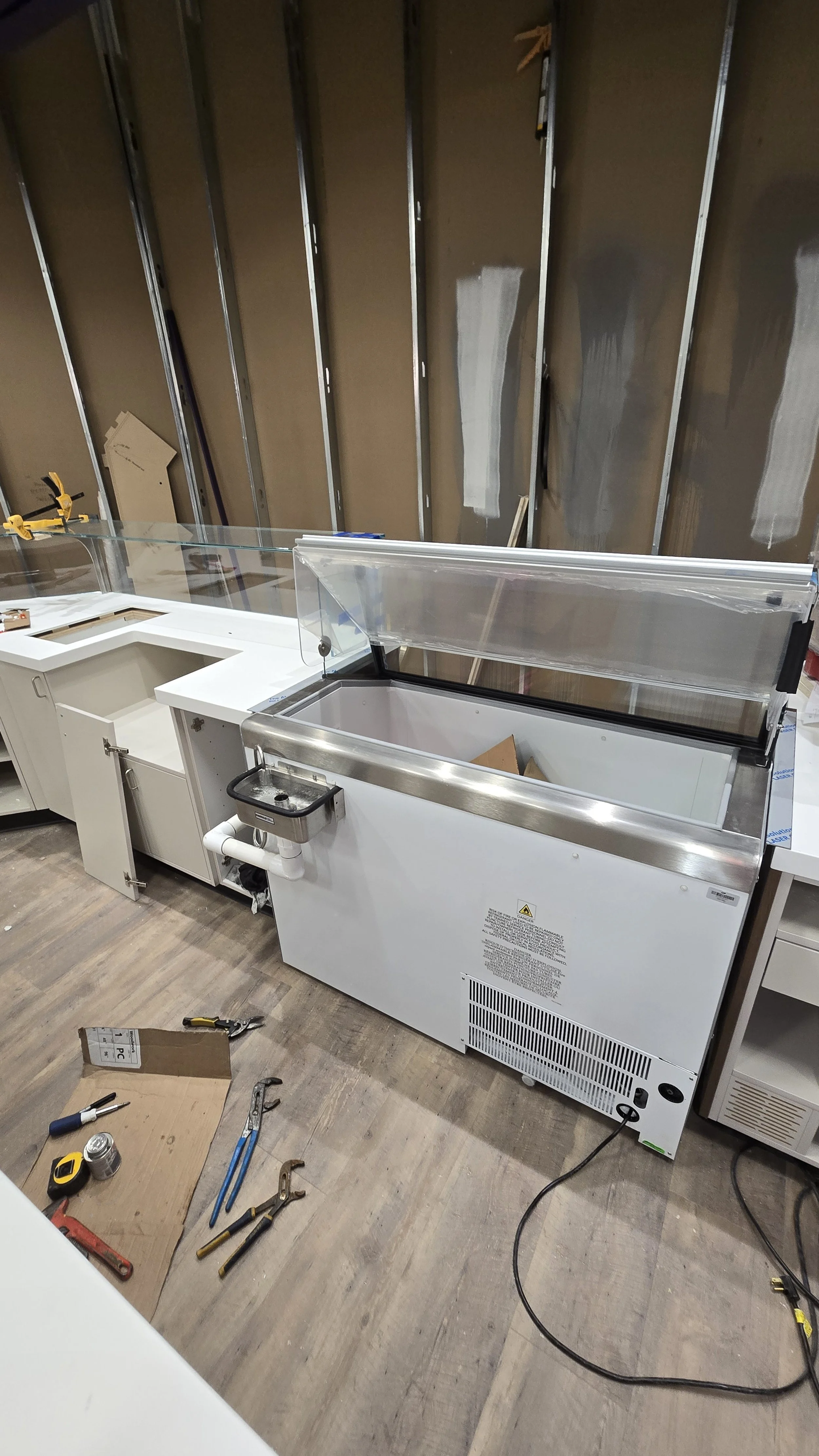 Dip well installation at Purdy's Chocolate in Medicine Hat