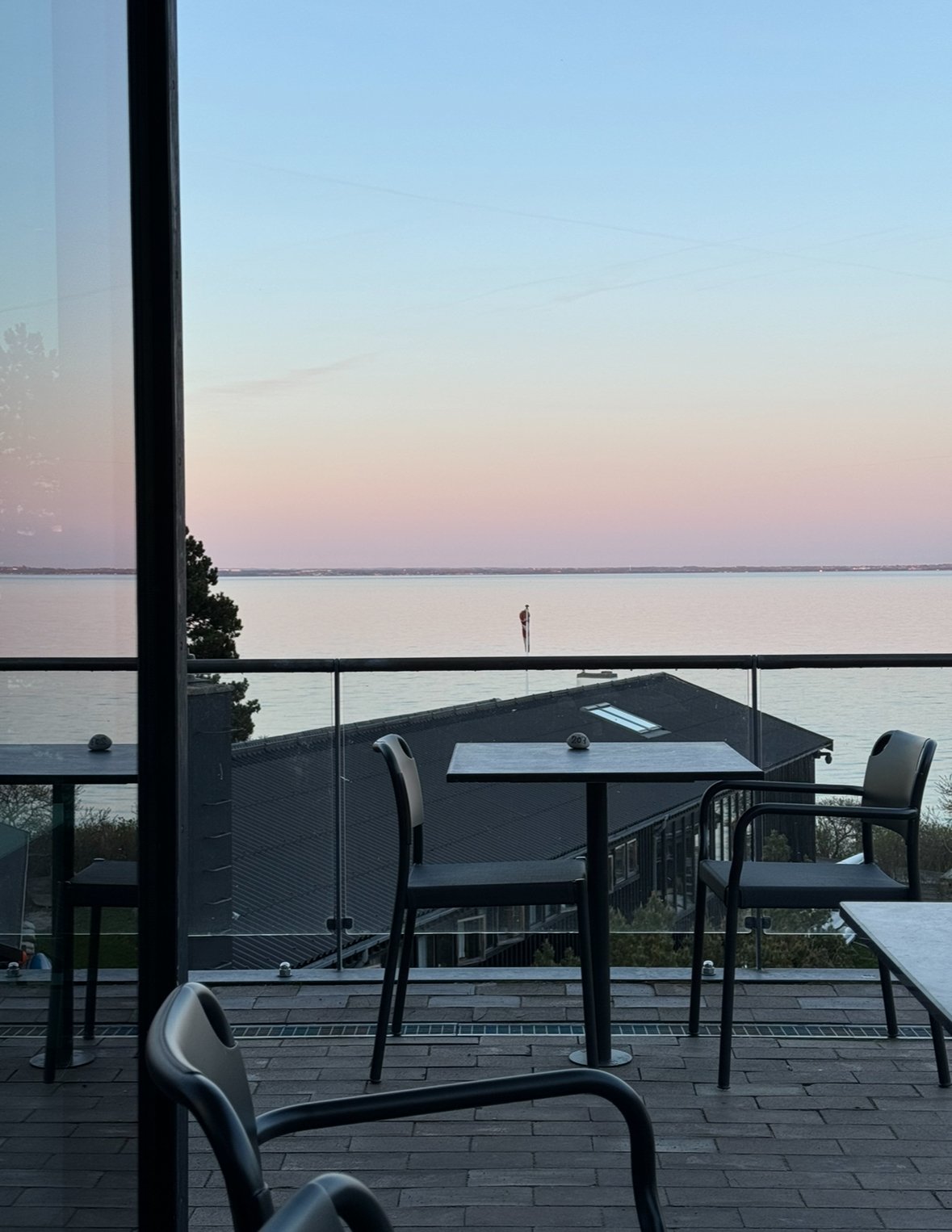 sunset at the Louisiana Museum of Modern Art