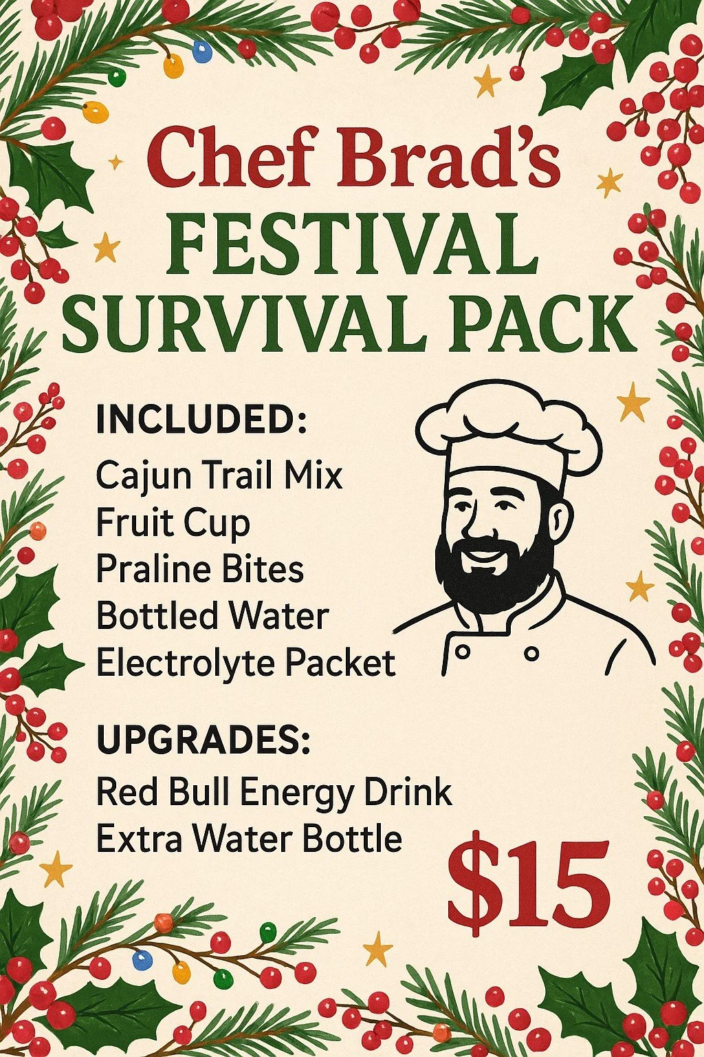 Christmas Festival Survival Pack!