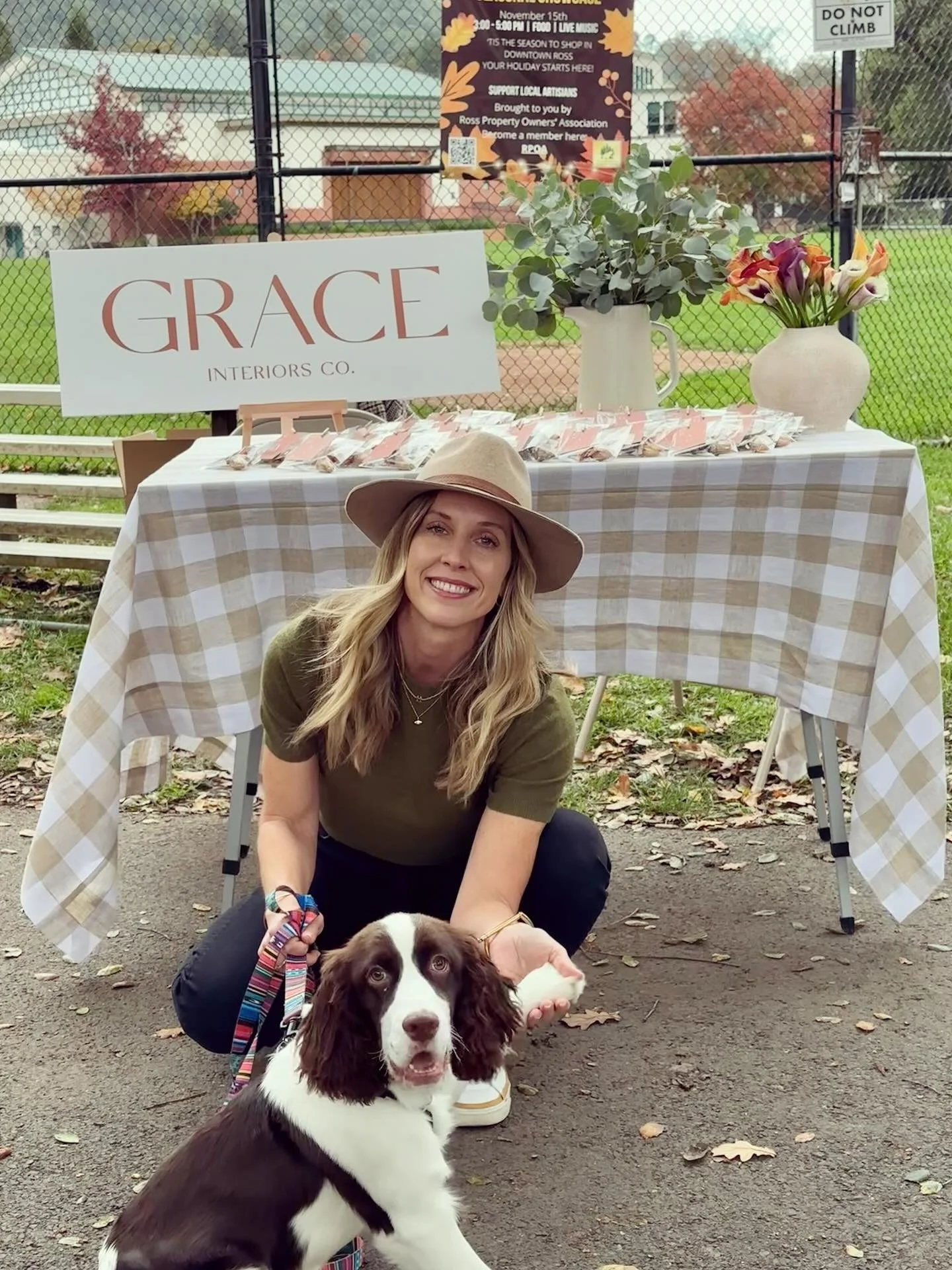 What a magical Autumn afternoon Showcase yesterday, hosted by the @rpoa1908, in downtown Ross, celebrating + highlighting local businesses. I&rsquo;m so thrilled to have been a part of this 💫🍂