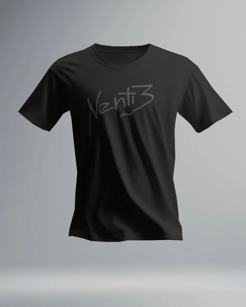 Venti3 Logo Black on Black