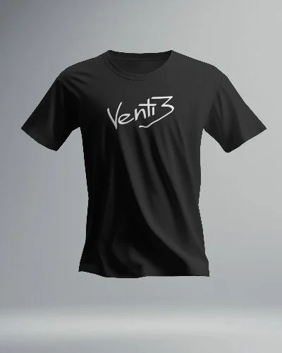 Venti3 Logo White on Black