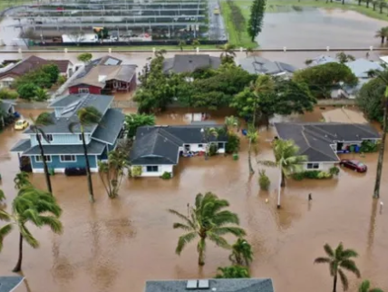 Picture of flooding in Hawaii