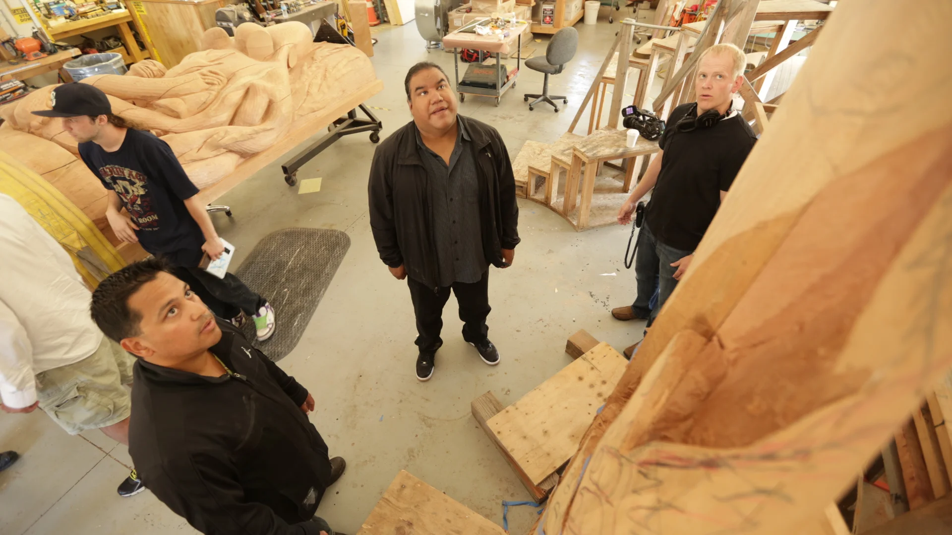 On location for Growing Native television series.