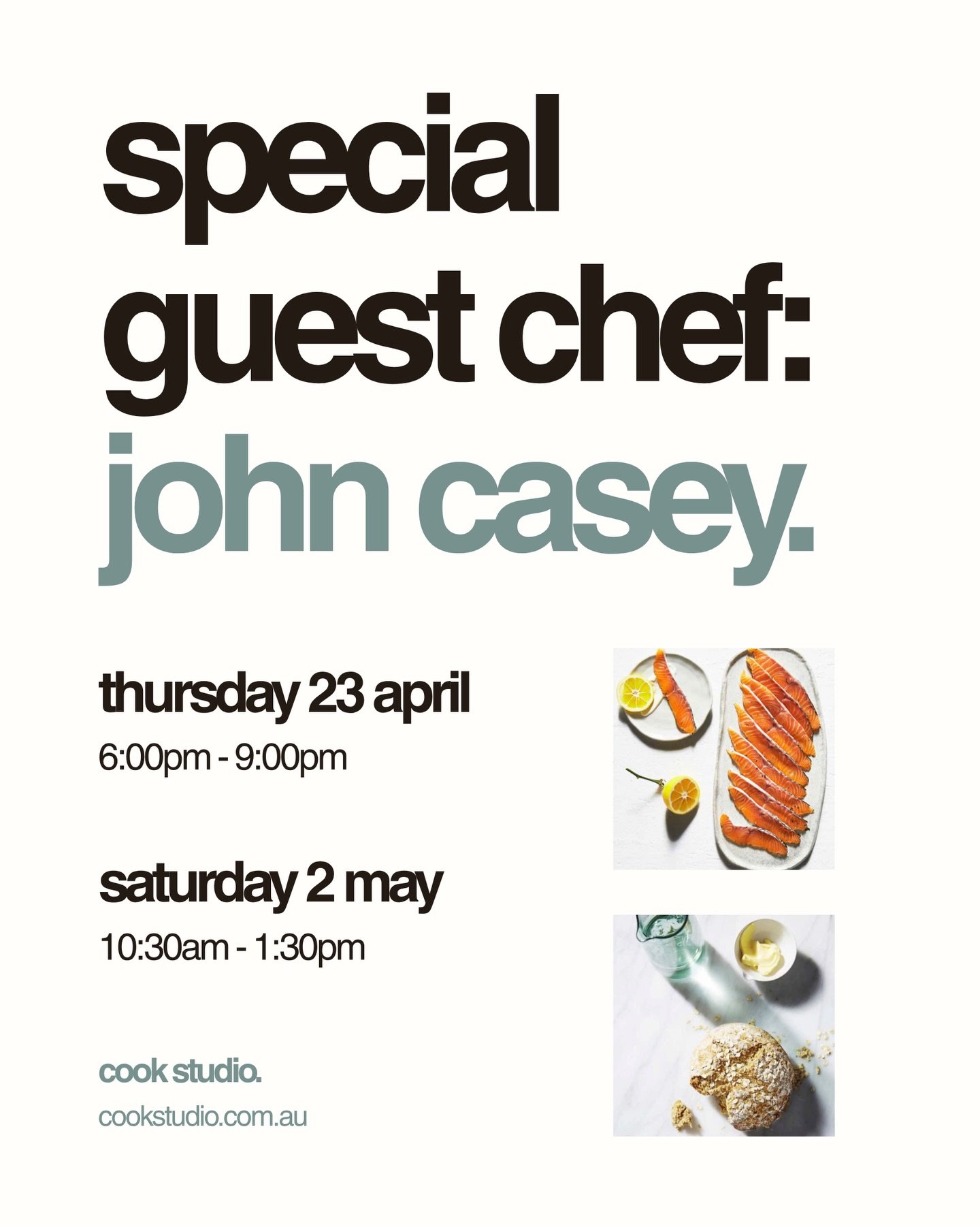 SPECIAL GUEST CHEF!
chef john casey brings over 35 years of experience within the culinary industry.

with a focus on flavour, nutrition, and presentation, you&rsquo;ll learn to cook healthier, elevated everyday meals, and bring restaurant-quality di