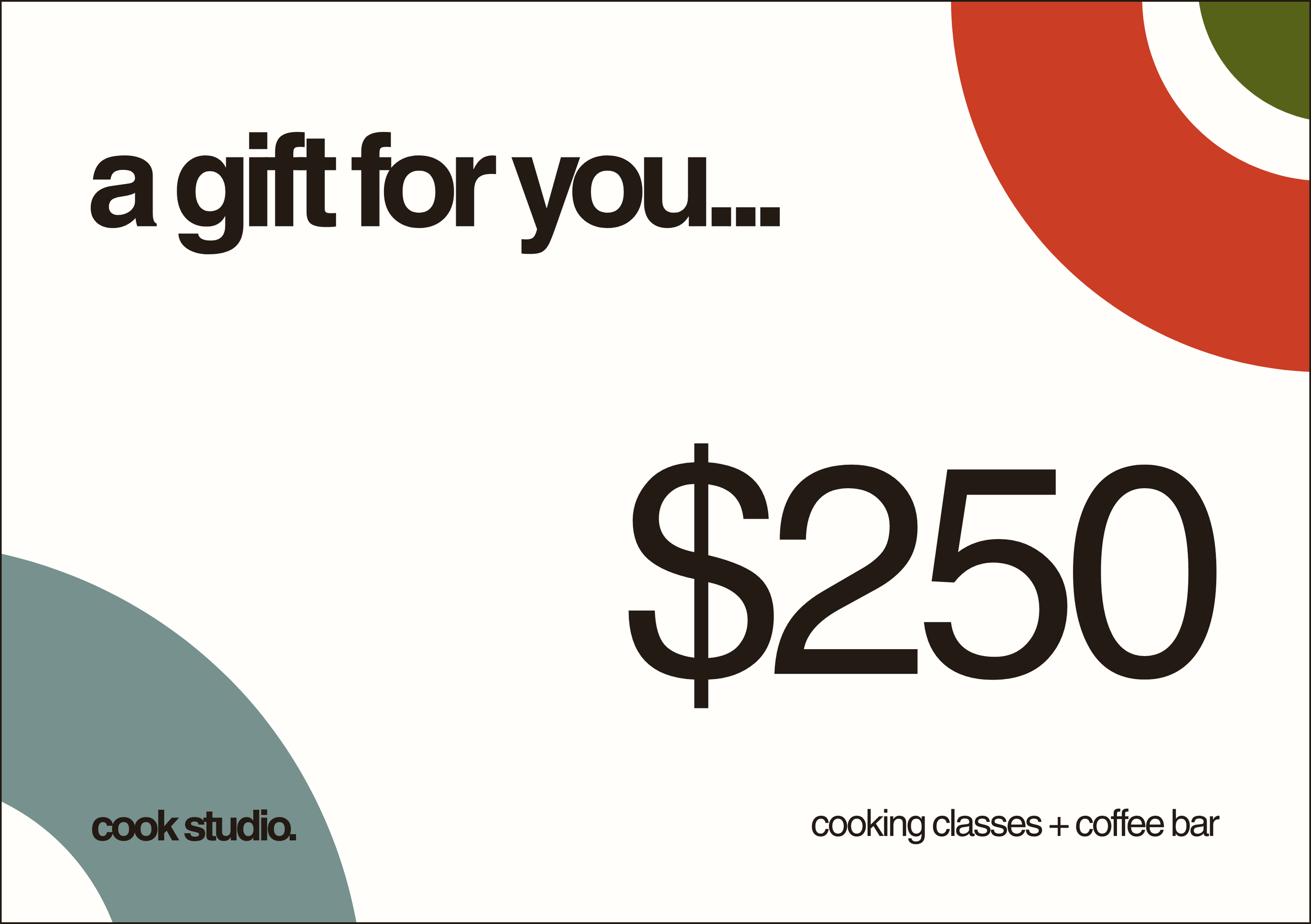 $250 digital gift card