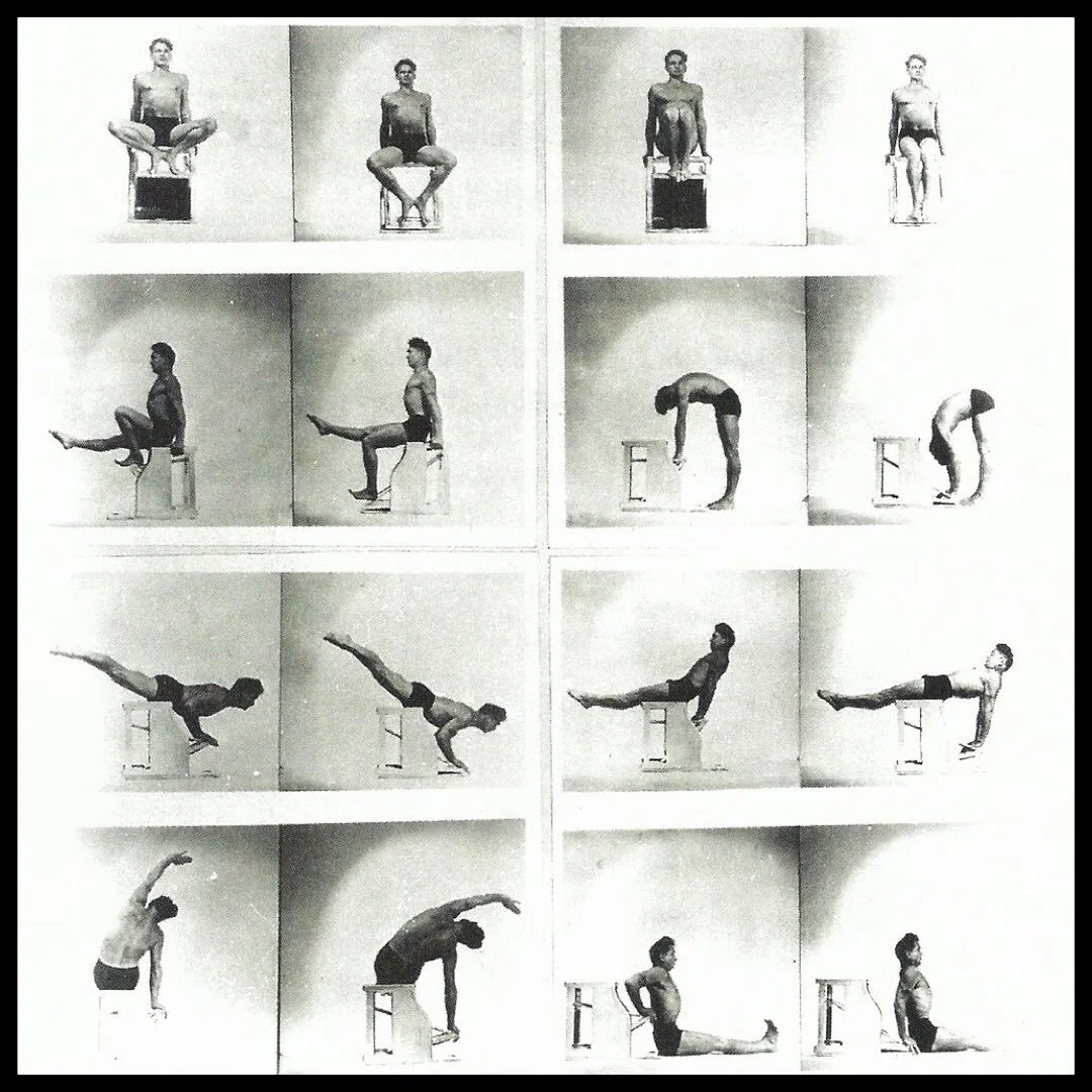 .
🤍WUNDA CHAIR🤍.
 
Always love going thru images of Joseph Pilates working out on his pieces of equipment.  The Wunda Chair is my favourite workout - the exercises are challenging for the entire body & I always come away feeling satisfied &