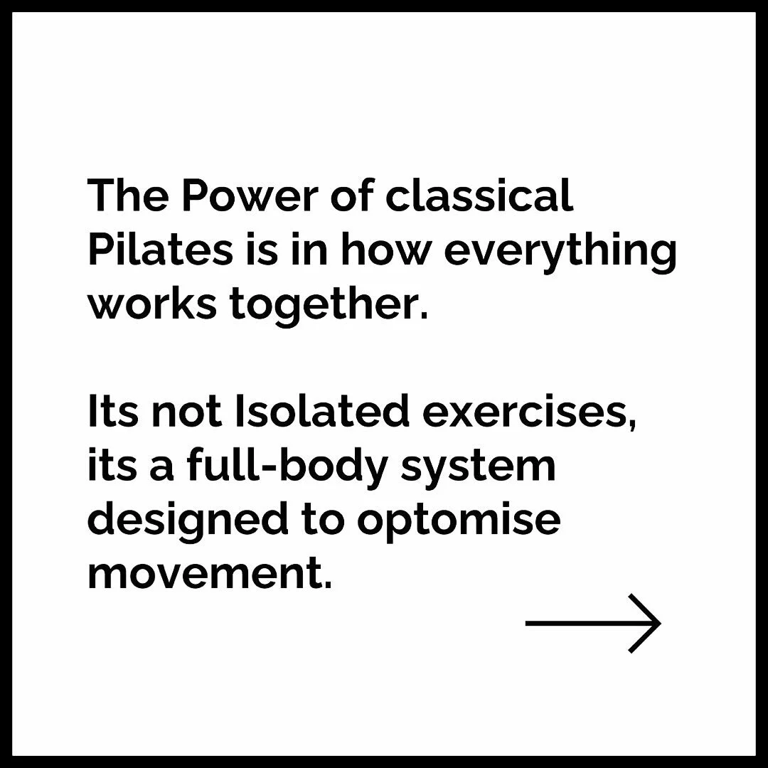 .
🤍THE SYSTEM🤍 
 
Classical Pilates is a system of exercises that  work together with flow, balance & control 🤍 This is what we teach @movement_space_pilates 🤍 A full body workout that will help you become stronger, aligned, balanced & wi