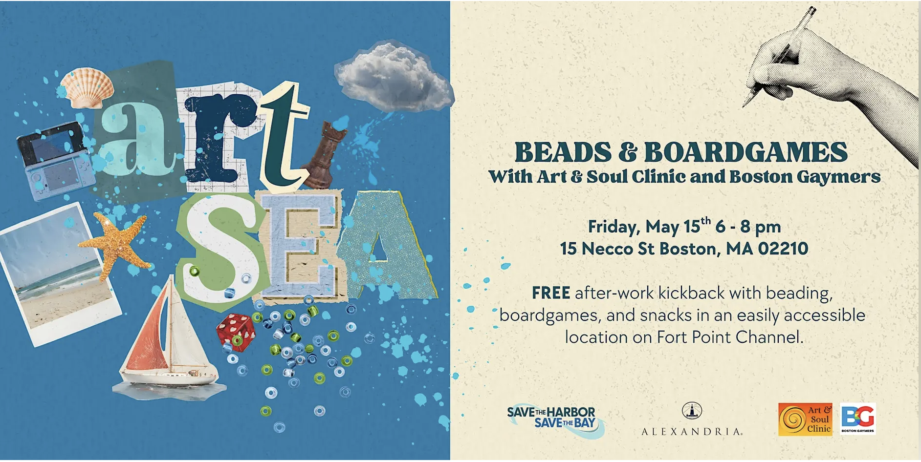 ArtsSEA: Beads and Boardgames with Art &amp; Soul Clinic and Boston Gaymers