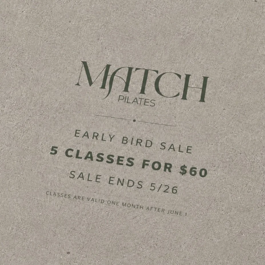 Our doors officially open June 1st 🤍

To celebrate, we&rsquo;re launching our Early Bird Sale: 5 classes for $60.

Sale ends 5/26, and classes are valid for one month after June 1st.

We can&rsquo;t wait to see everyone back in the studio, move toge