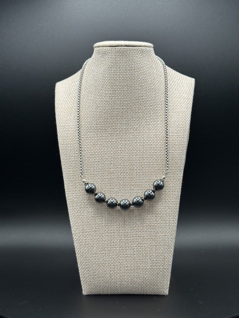 Serene‑Hematite Necklace