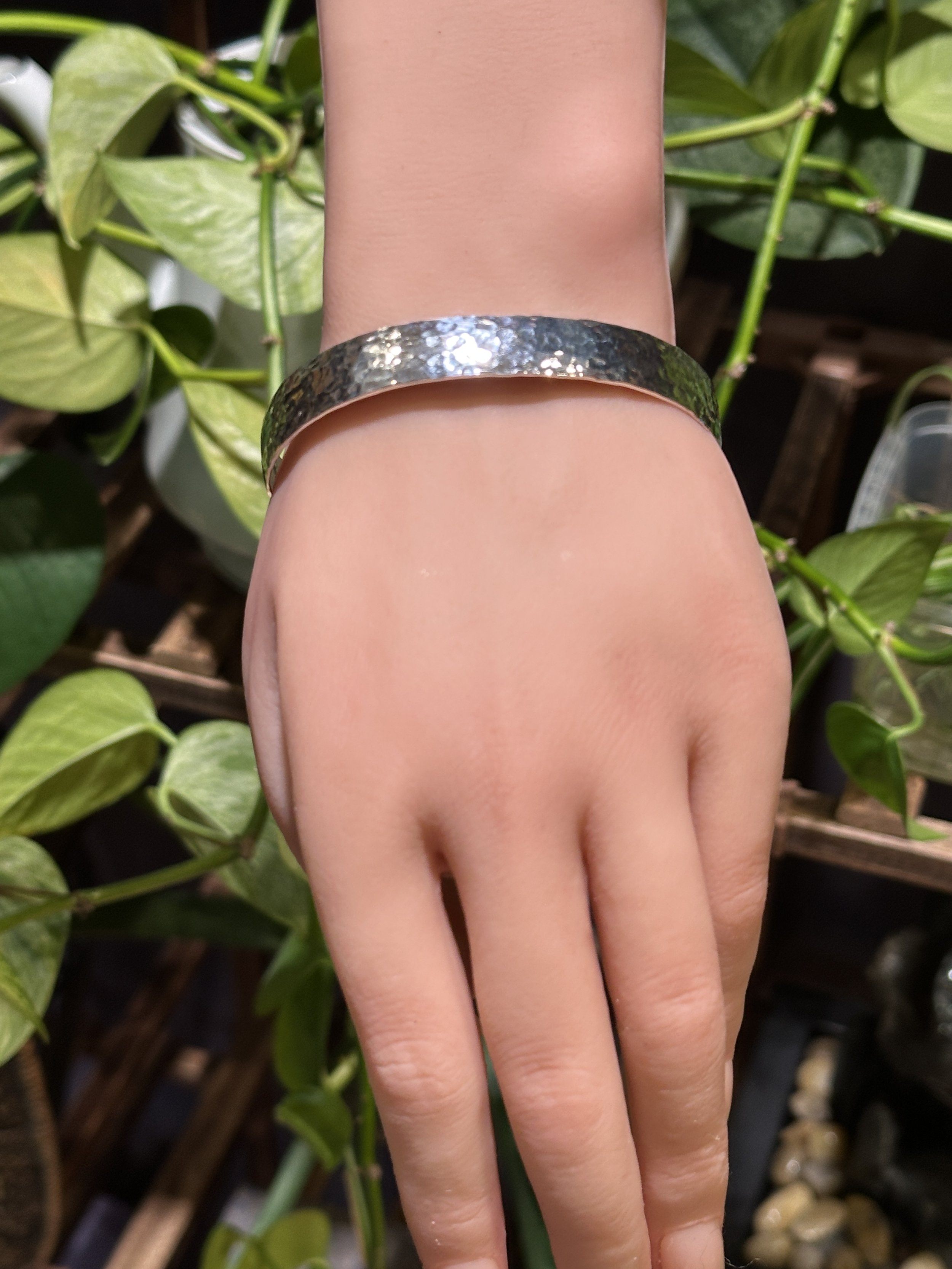 Hammered Cuff - Sterling Silver