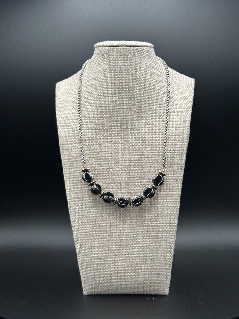 Midnight‑Hematite Necklace