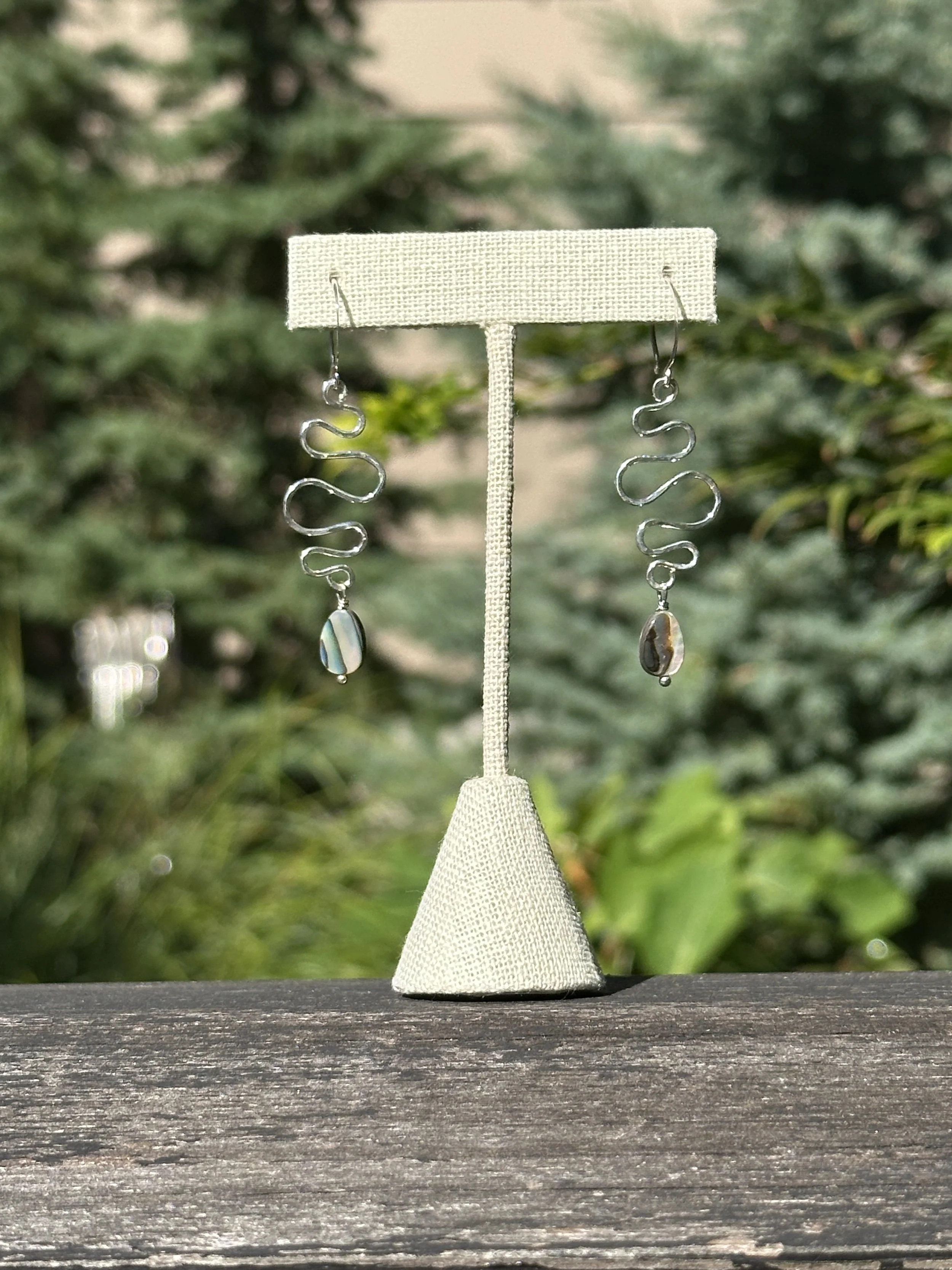 Silver Wave Earrings