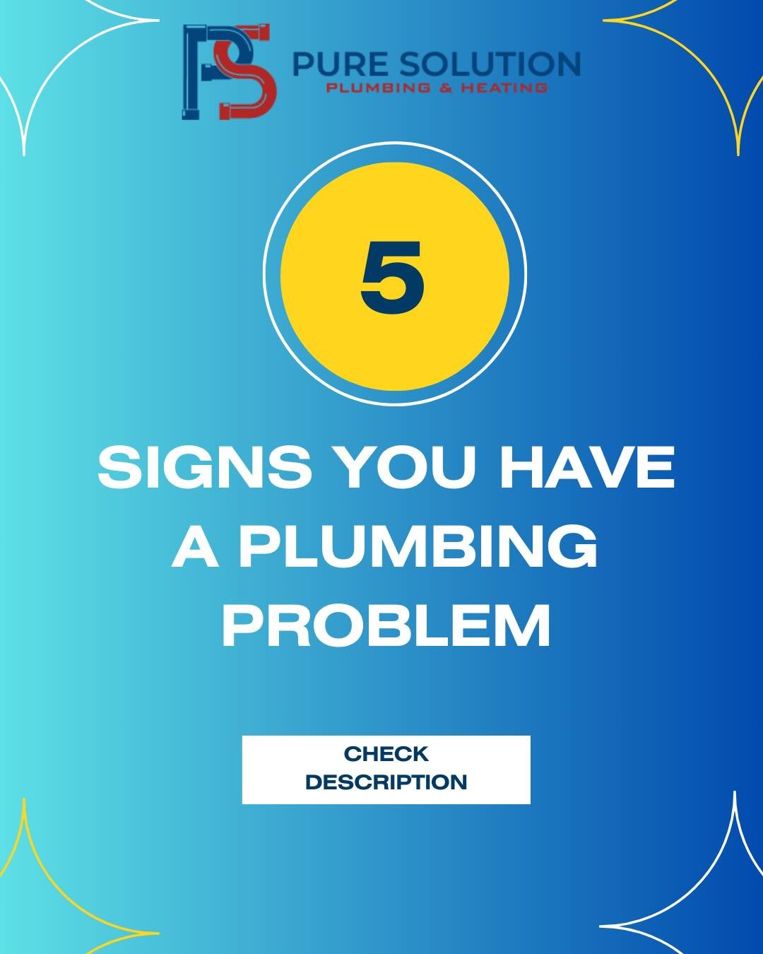 🚨💦 **5 Signs You Might Have a Plumbing Issue!** 💦🚨 

Keeping an eye on your plumbing can save you from costly repairs down the road. Here are five signs that something might be off:

1️⃣ **Unexplained Water Bills**: If your bill is higher than us