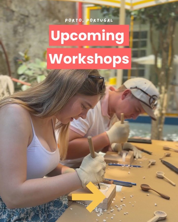 Fall is taking shape at MAD House. 🍂

Join us for a morning of spoon carving in Porto. You&rsquo;ll learn the basics of carving with Japanese tools and carve your own wooden spoon to take home.

Upcoming workshops:
September 12 + 26
October 10 + 17
