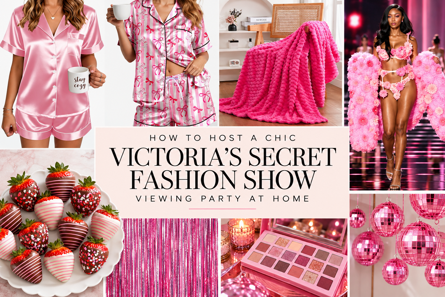 How to Host a Chic Victoria's Secret Fashion Show Viewing Party at Home