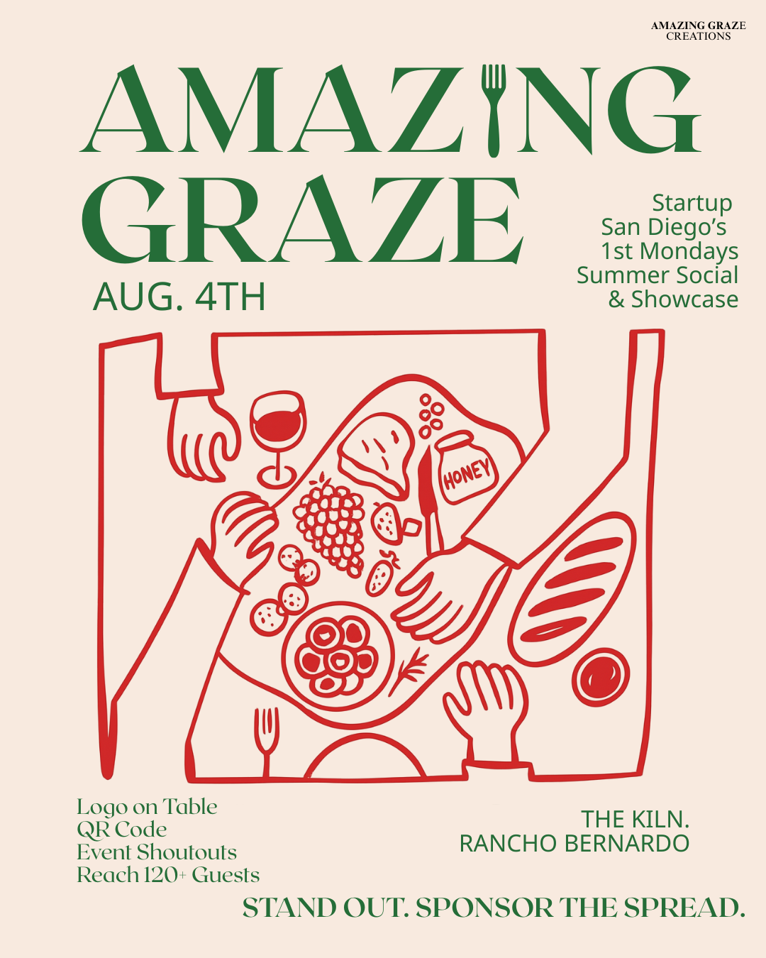Ad for Grazing Table Sponsorship