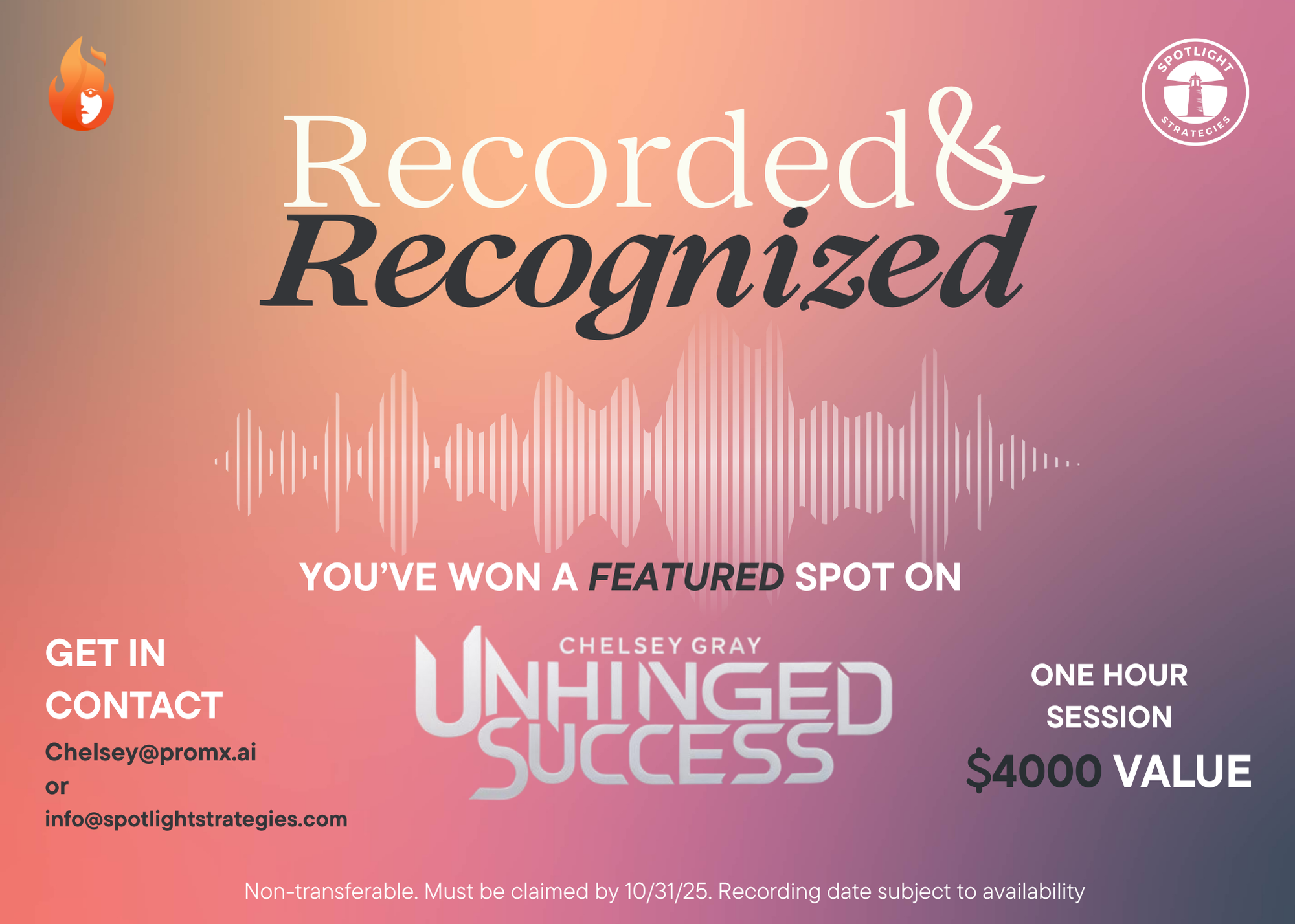 Podcast Winner Certificate