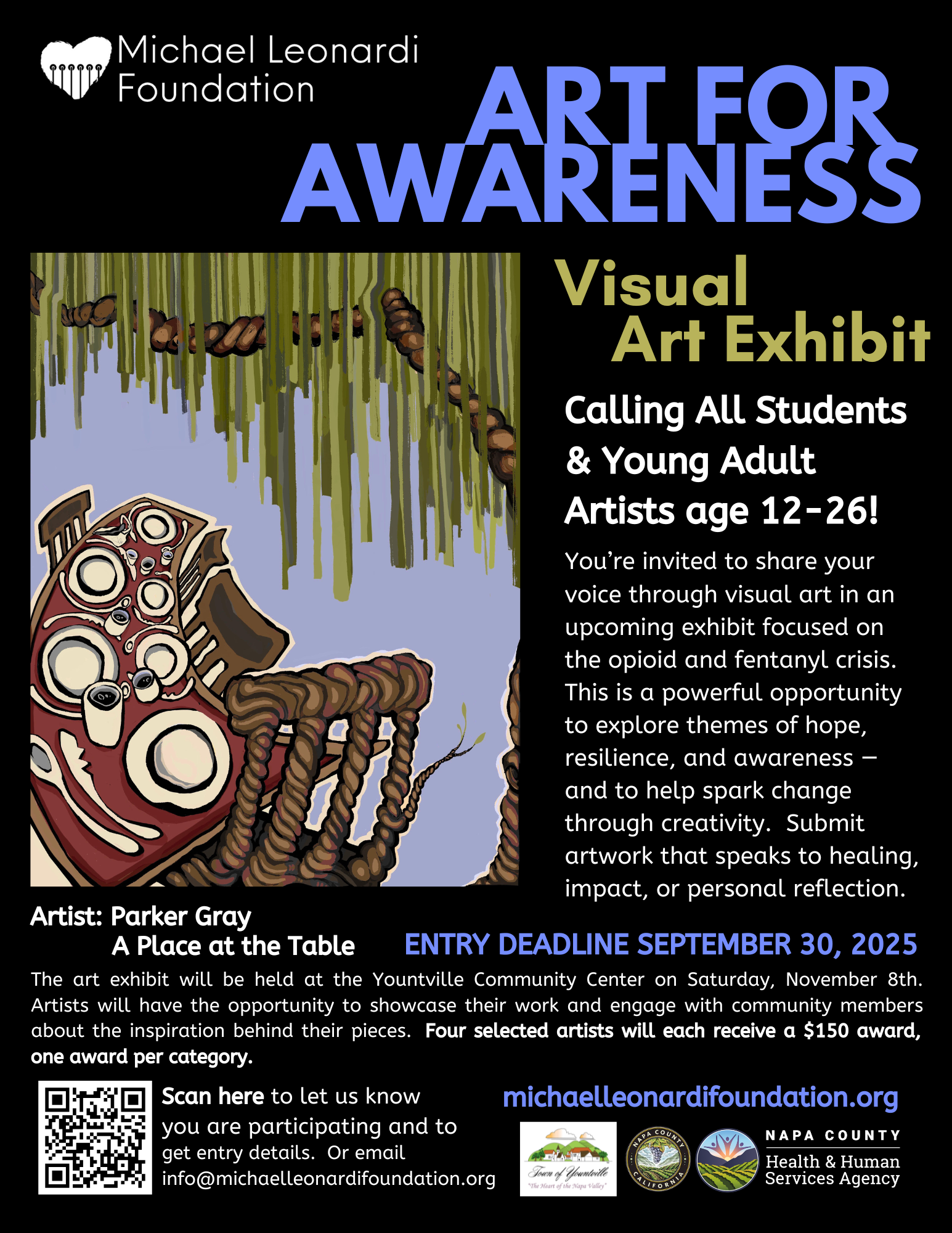 Art for awareness - calling all students and young adult artists age 12-26!
