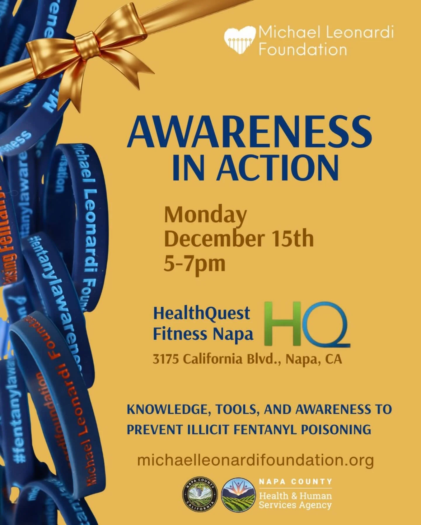 We&rsquo;re grateful to partner with HealthQuest Fitness Napa for our first Awareness in Action Pop-Up!

Dec 15 | 5&ndash;7 PM | HealthQuest Fitness

Hosted at HealthQuest Fitness, this pop-up focuses on prevention and awareness through education, na