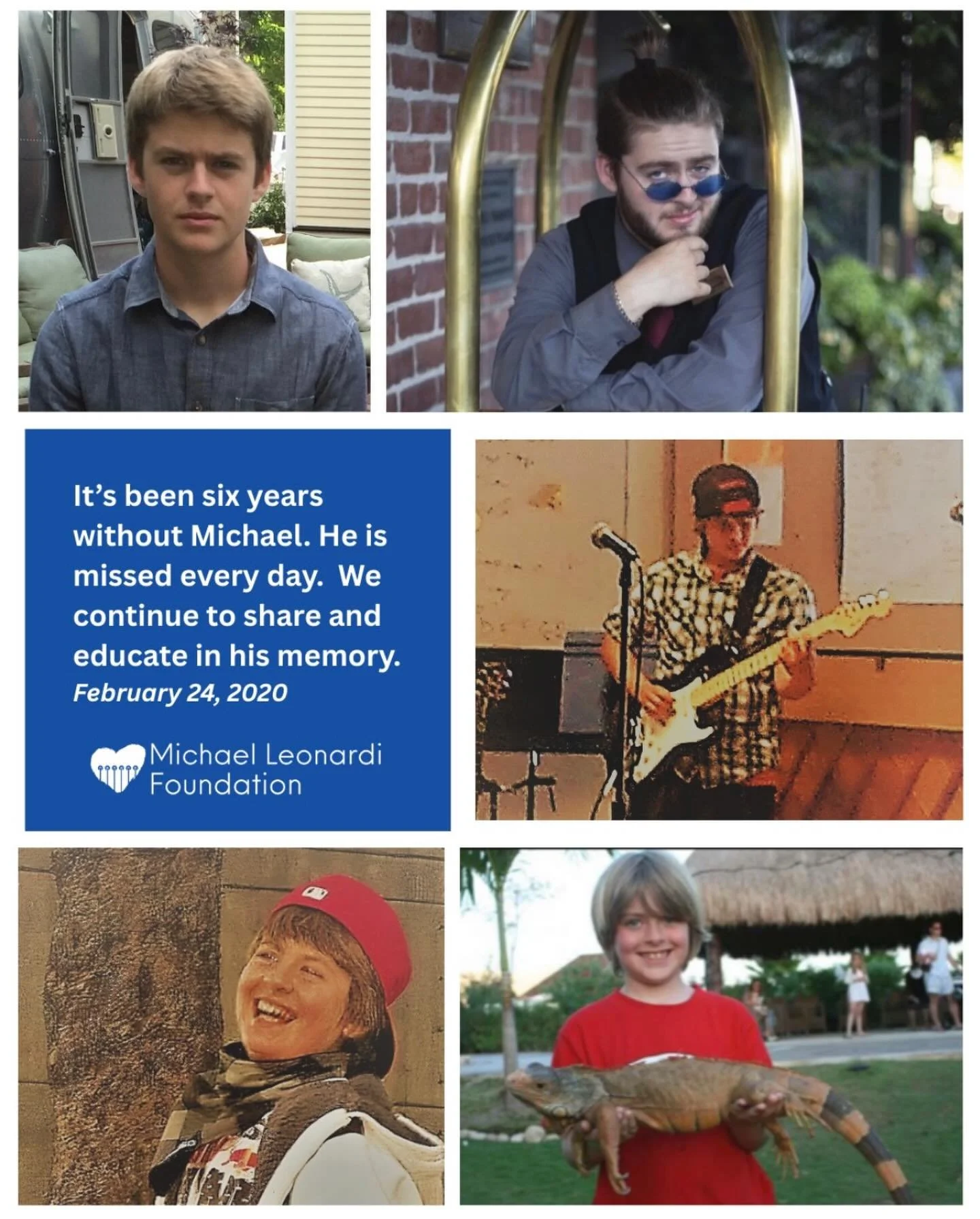 Six years ago today, on February 24th, Michael&rsquo;s life was taken by illicit fentanyl.

He was 20 years old. He loved music, good food, thoughtful conversations, and being with the people he cared about. He had plans, goals, and so much life ahea